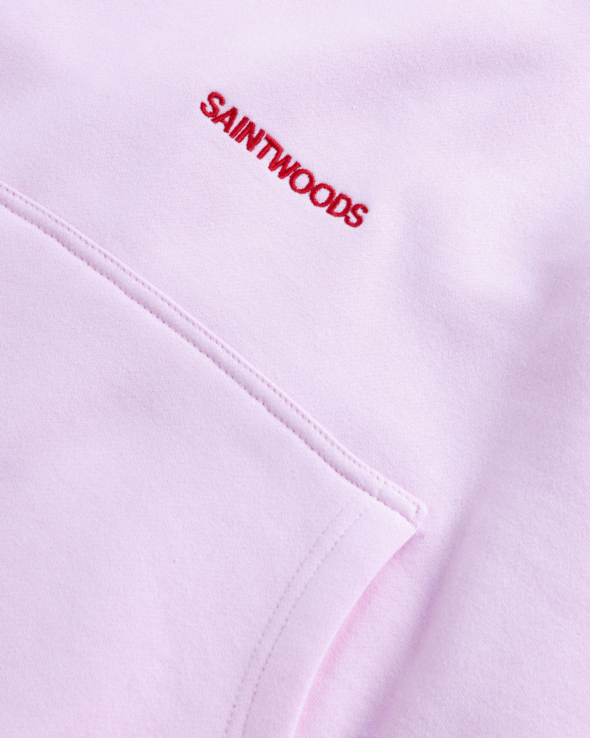 Saintwoods – SW Logo Hoodie Pink | Highsnobiety Shop