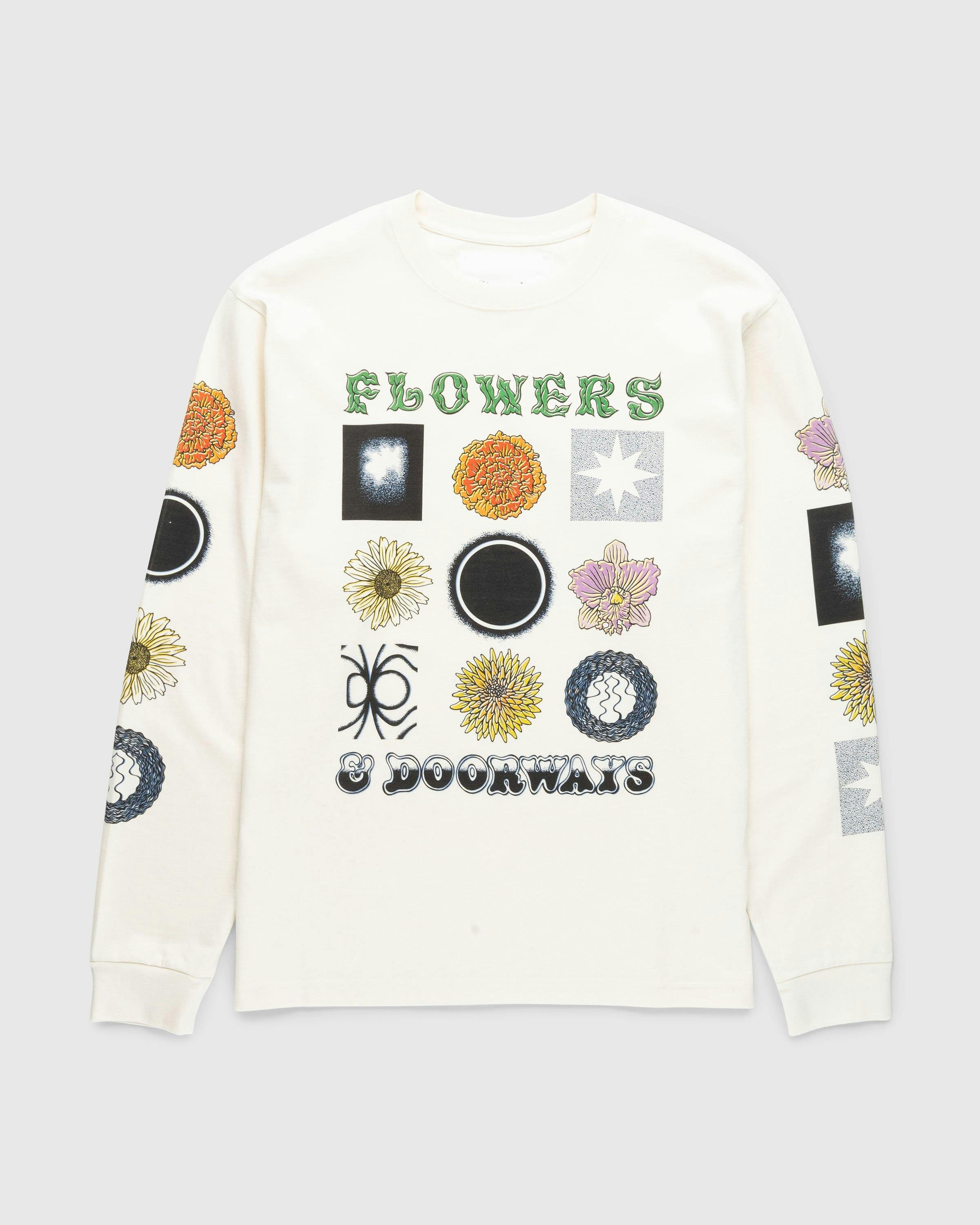 Story mfg. - Grateful Tee LS Flowers and Doorways - Clothing - Beige - Image 1