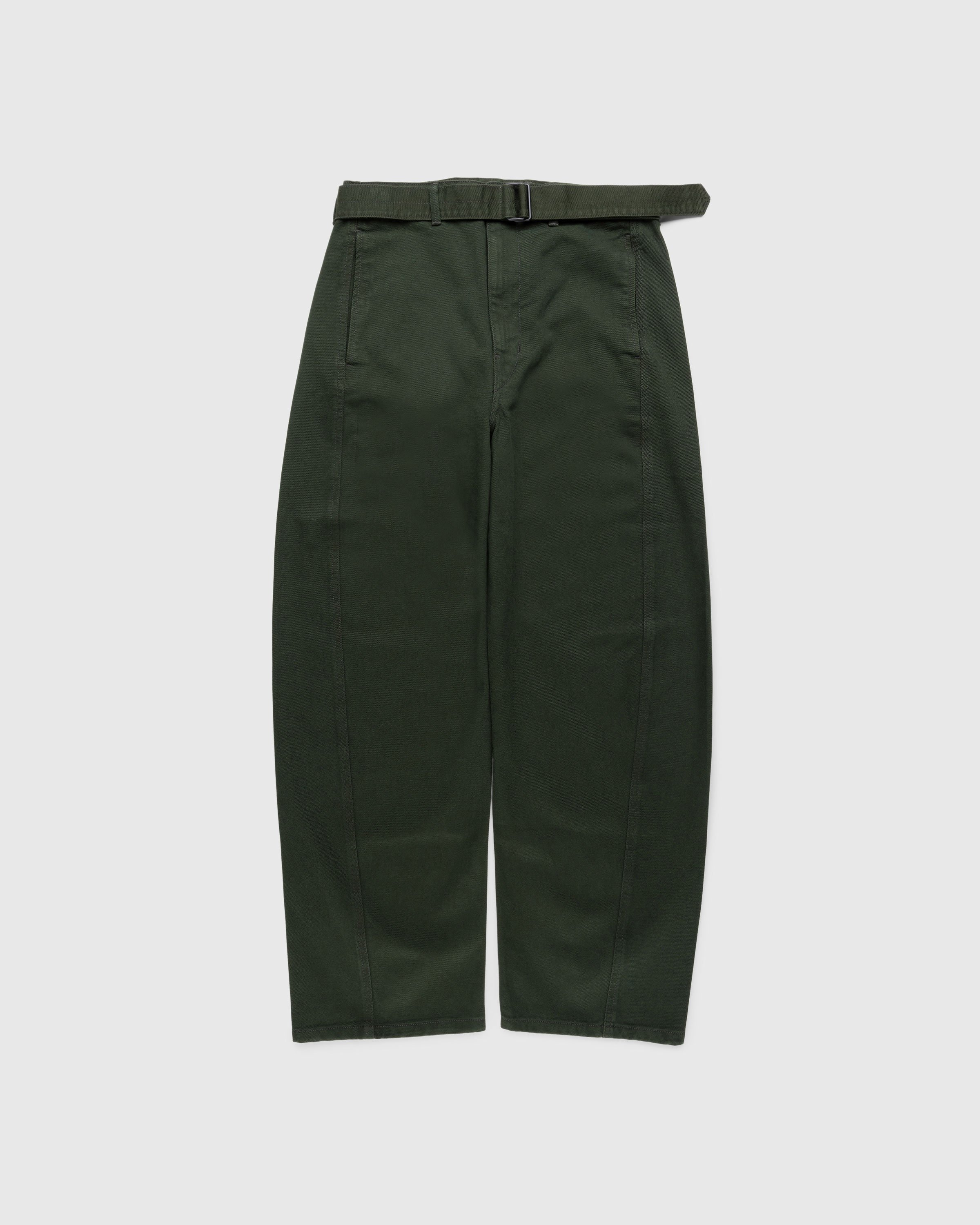 Lemaire Twisted Belted Pants in Espresso, Voo Store Berlin