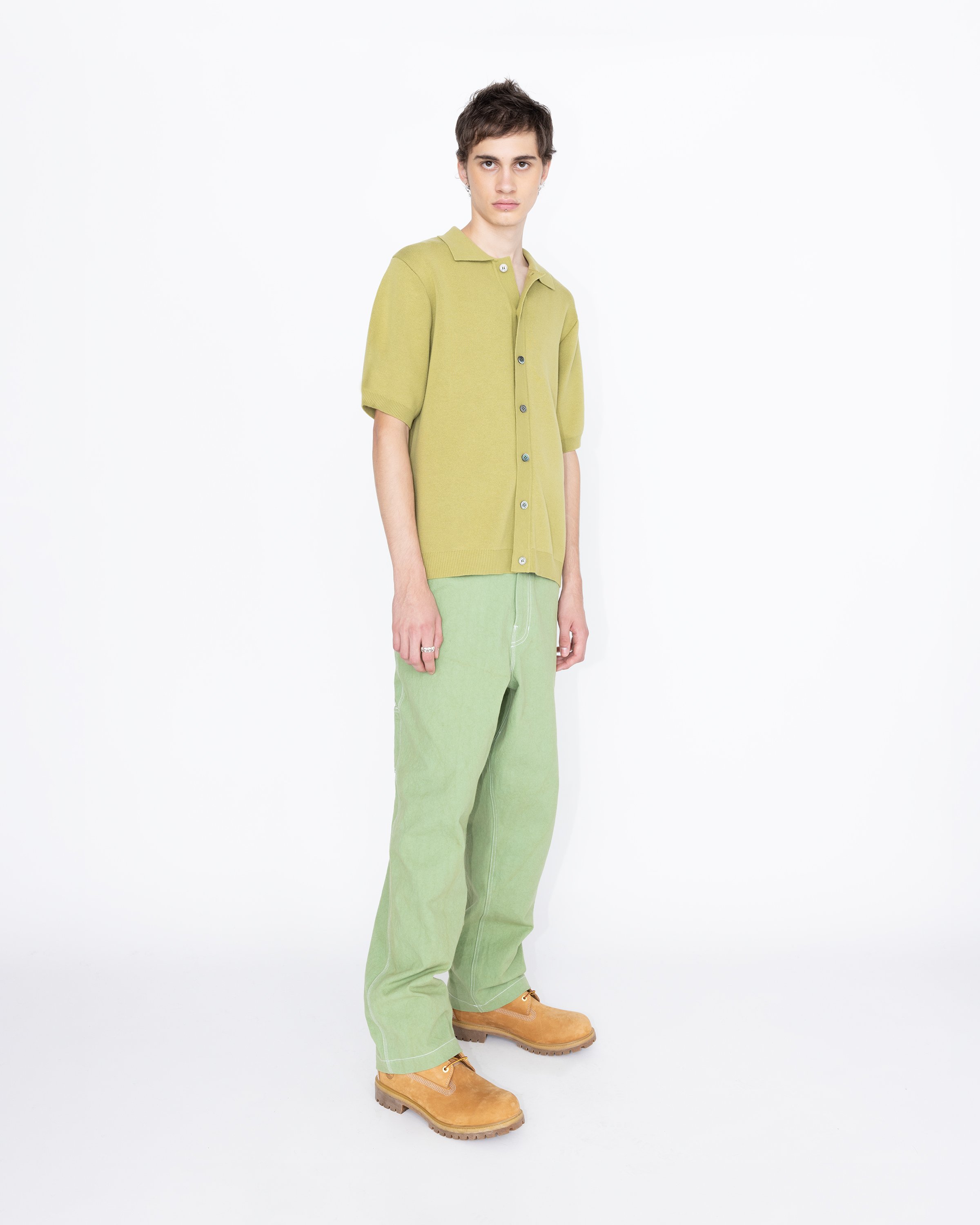 Highsnobiety HS05 – Cotton Knit Shirt Green | Highsnobiety Shop