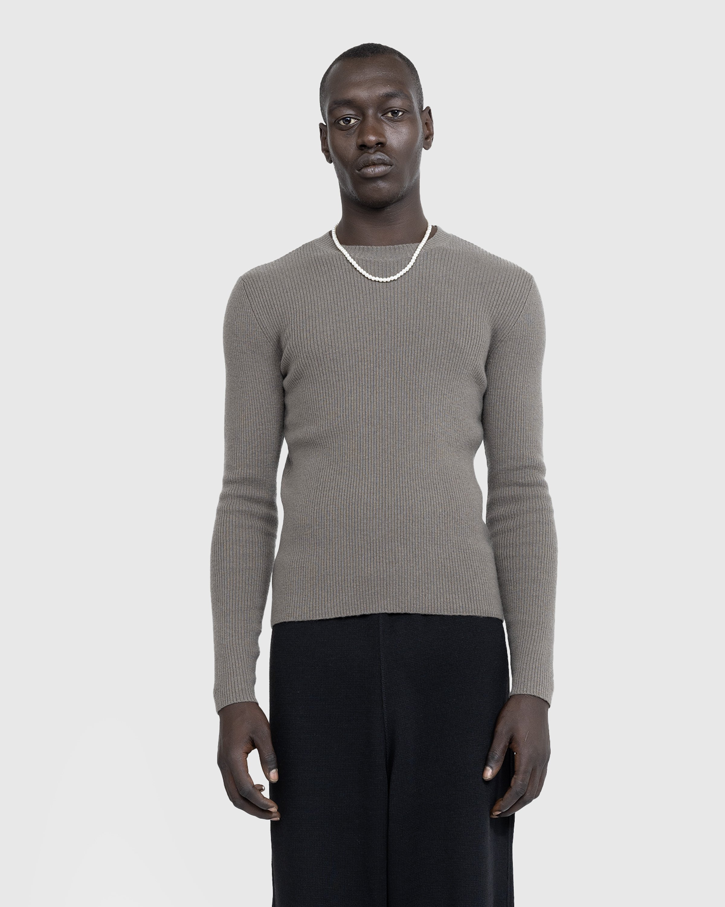 Our Legacy – Compact Roundneck Mole Grey Super Wool | Highsnobiety Shop