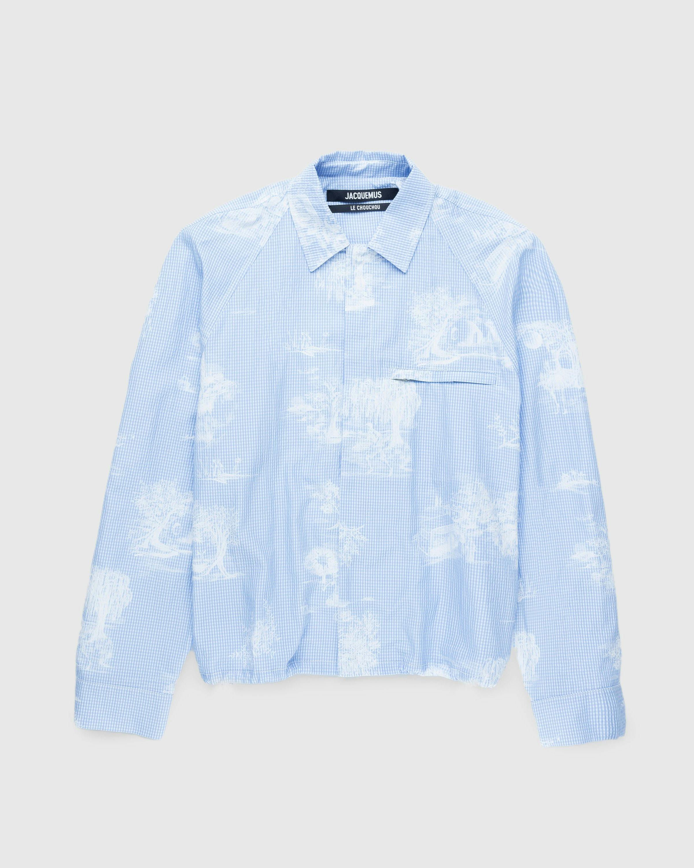 JACQUEMUS – La Chemise Criollo Print Toile De Jouy Blue | Highsnobiety Shop