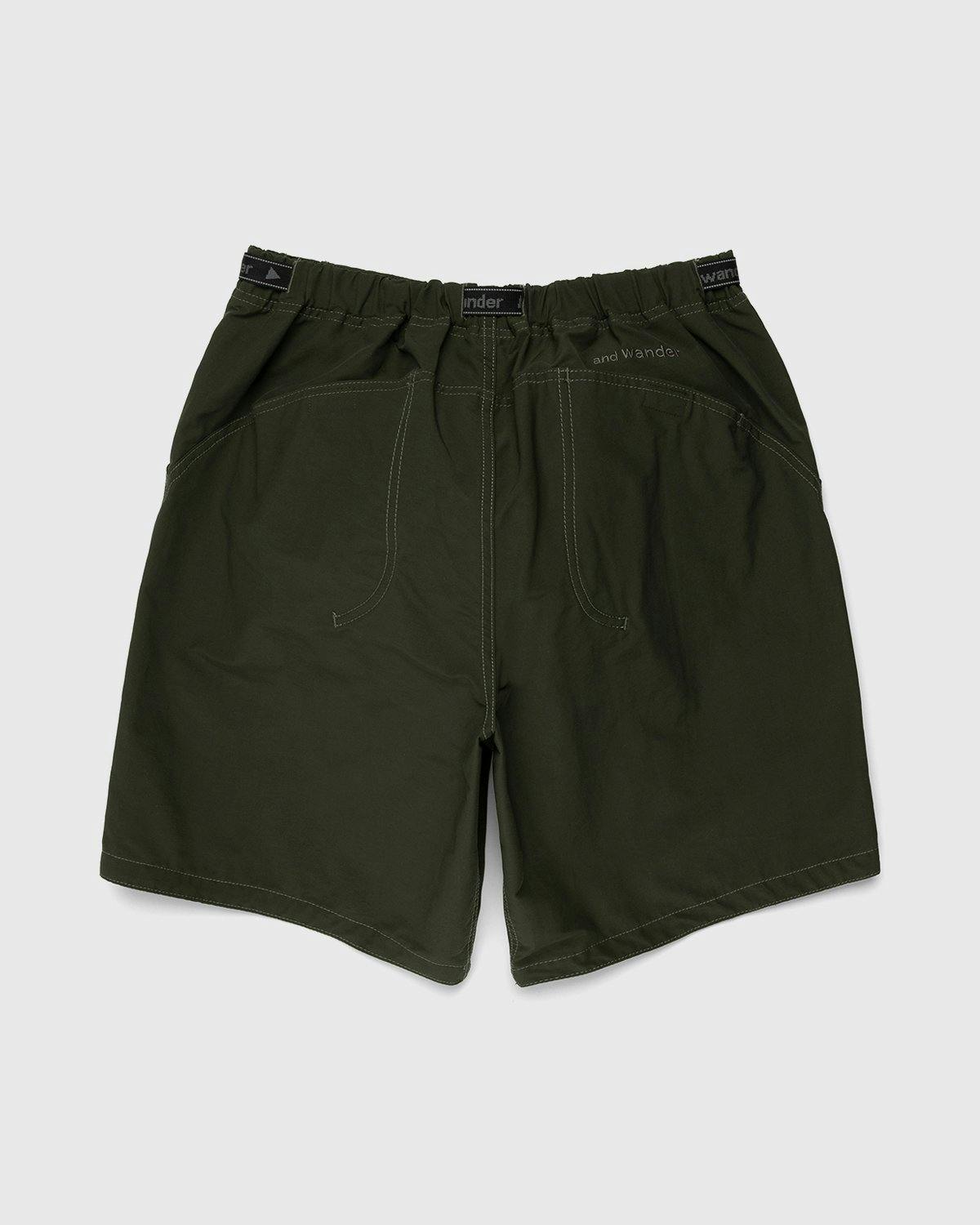 And Wander - 60/40 Cloth Shorts Khaki - Clothing - Green - Image 2