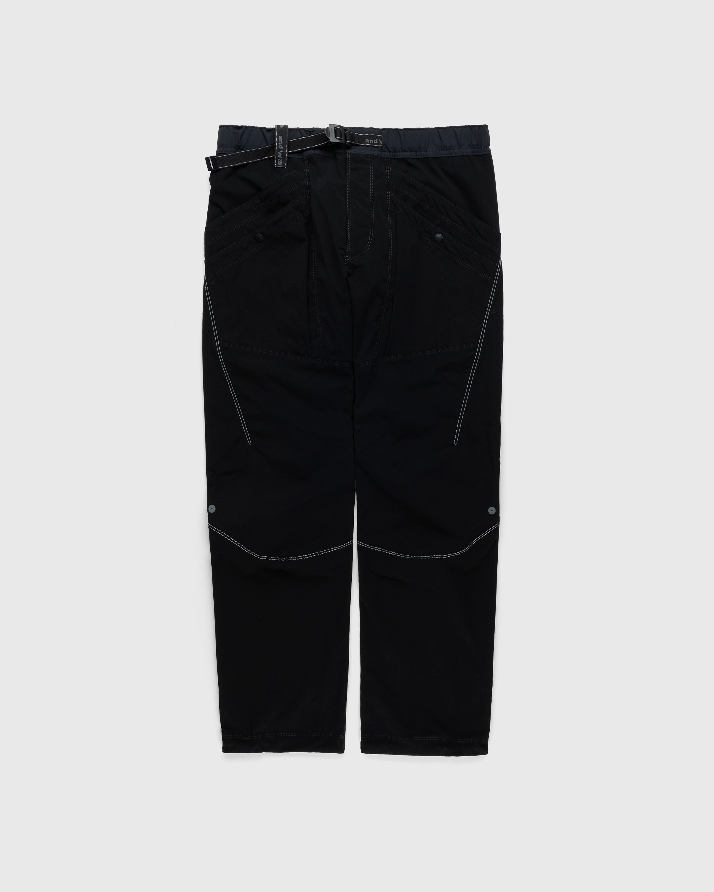 And Wander - Pocket Stretch Pants Black - Clothing - Black - Image 1