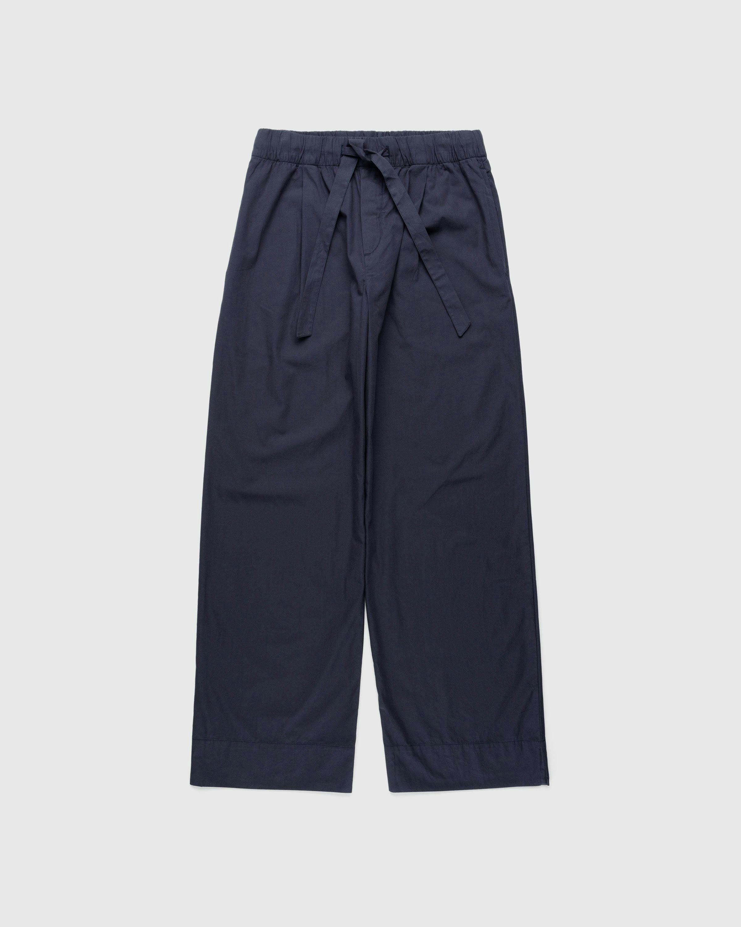 Birkenstock x Tekla - Poplin Pyjama Pants Slate - Clothing - Black - Image 1