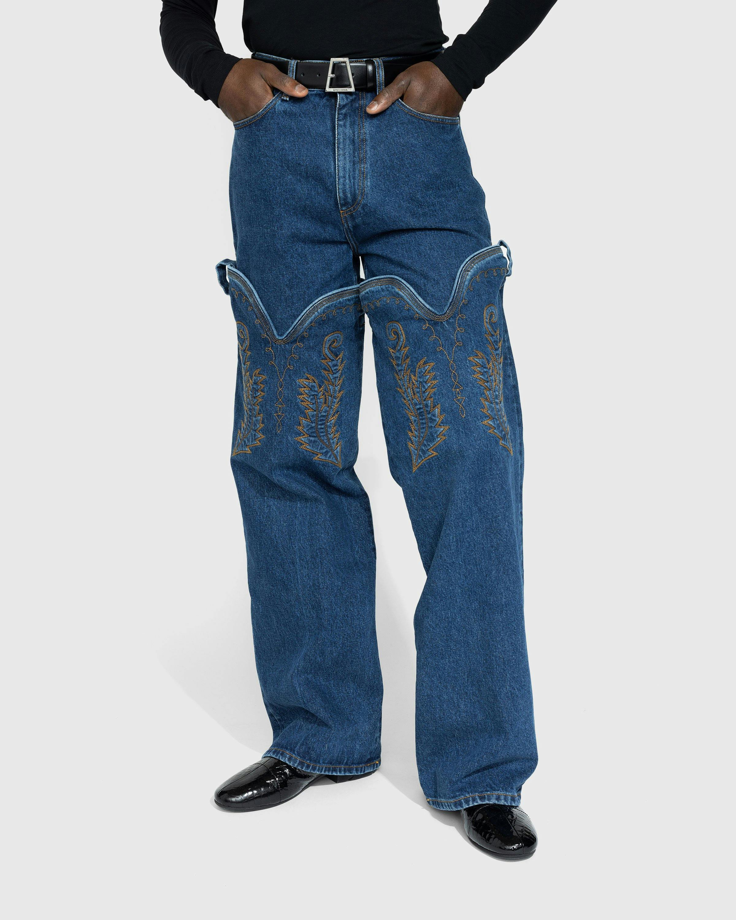 Y/Project – Classic Maxi Cowboy Cuff Jeans Navy