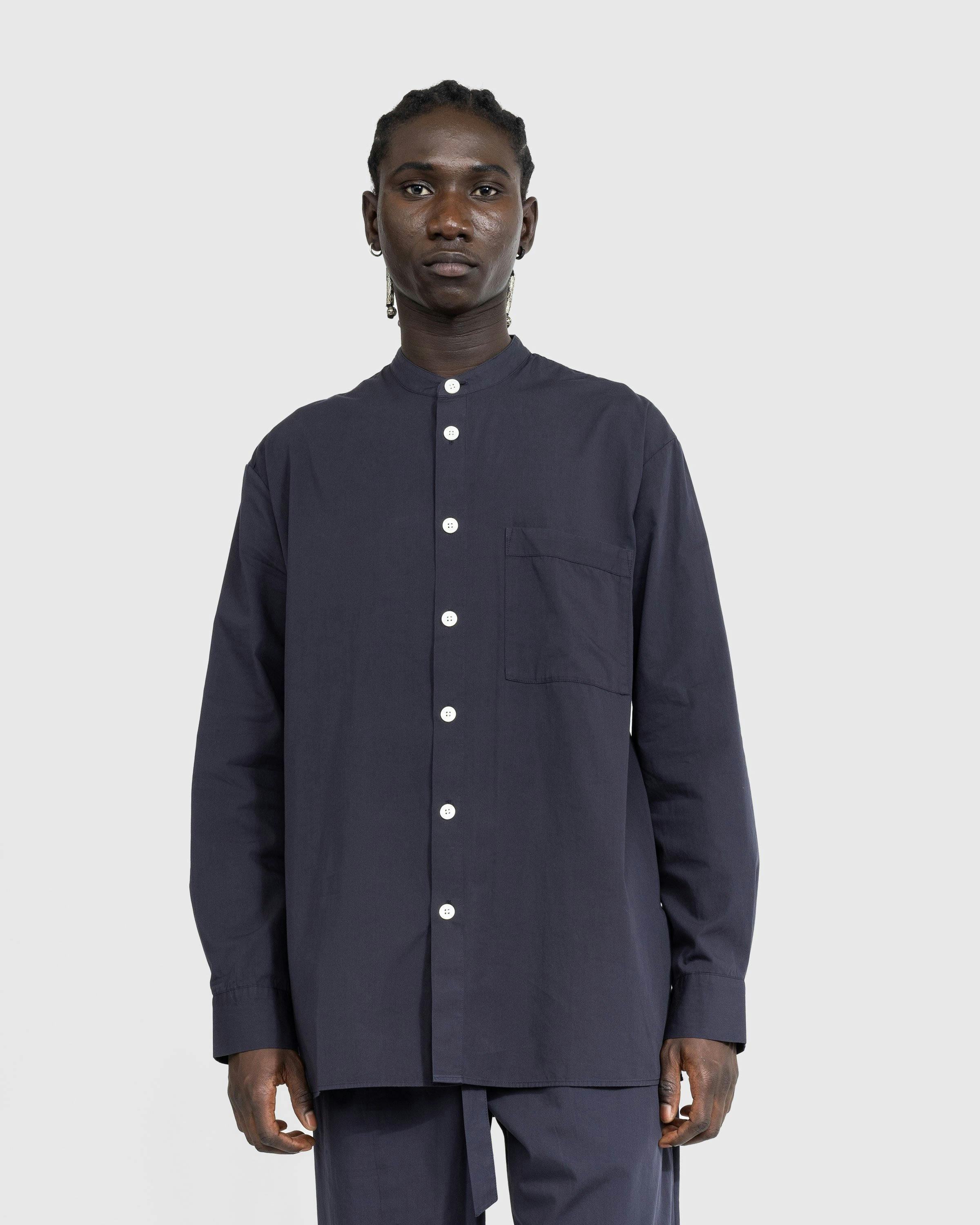 Birkenstock x Tekla – Poplin Pyjama Shirt Slate | Highsnobiety Shop