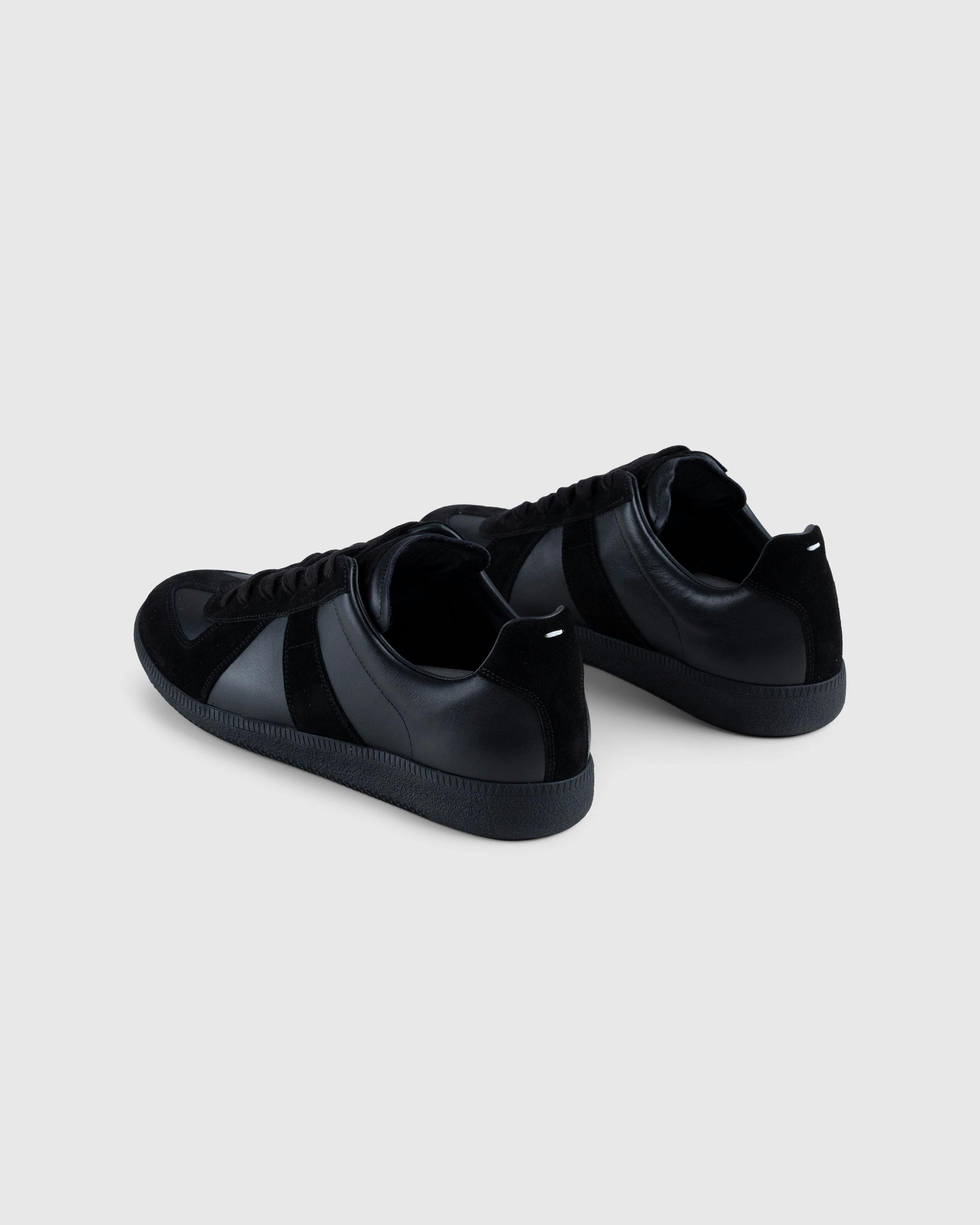 Maison Margiela - Leather Replica Sneakers Black - Footwear - Black - Image 4