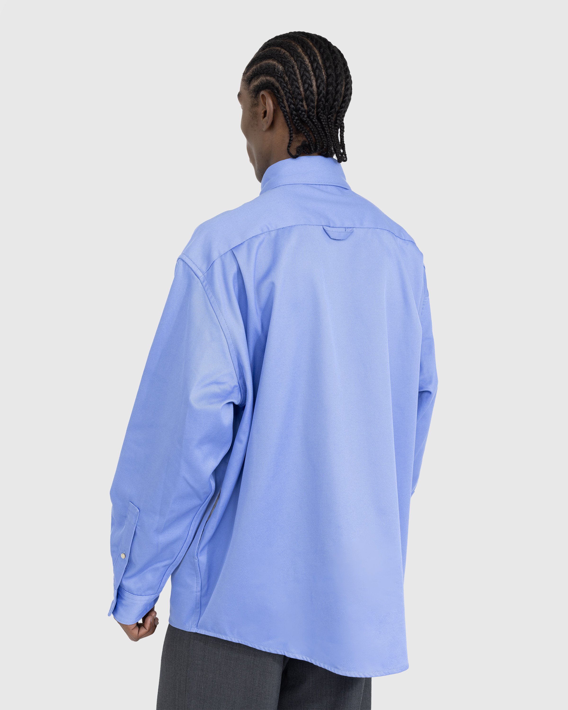 Acne Studios – Button-Up Overshirt Cornflower Blue | Highsnobiety Shop