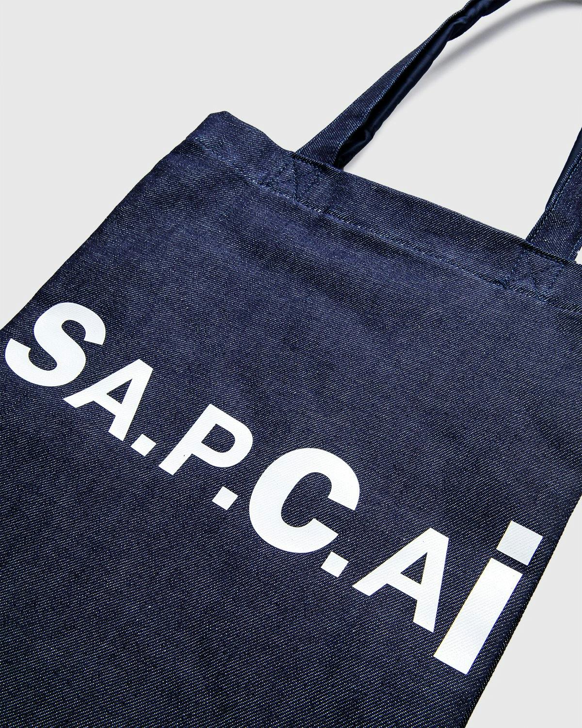 A.P.C. x Sacai - Tote Bag Holly Dark Navy - Tote Bags - Blue - Image 4