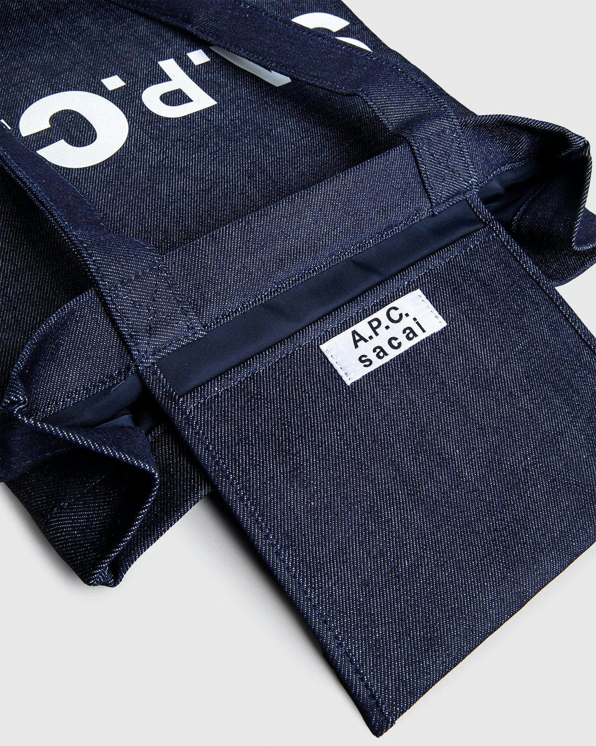 A.P.C. x Sacai - Tote Bag Holly Dark Navy - Tote Bags - Blue - Image 5