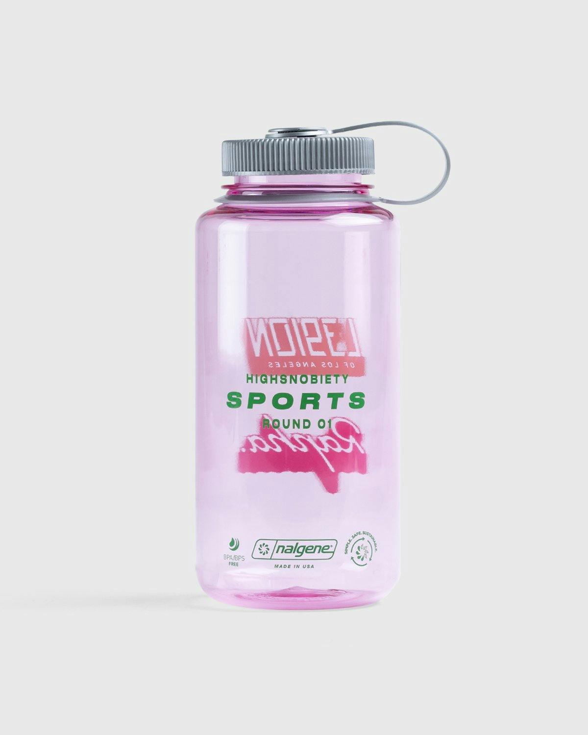 Rapha x L39ION of LA x Highsnobiety - HS Sports Nalgene Bottle Grey - Lifestyle - Pink - Image 1