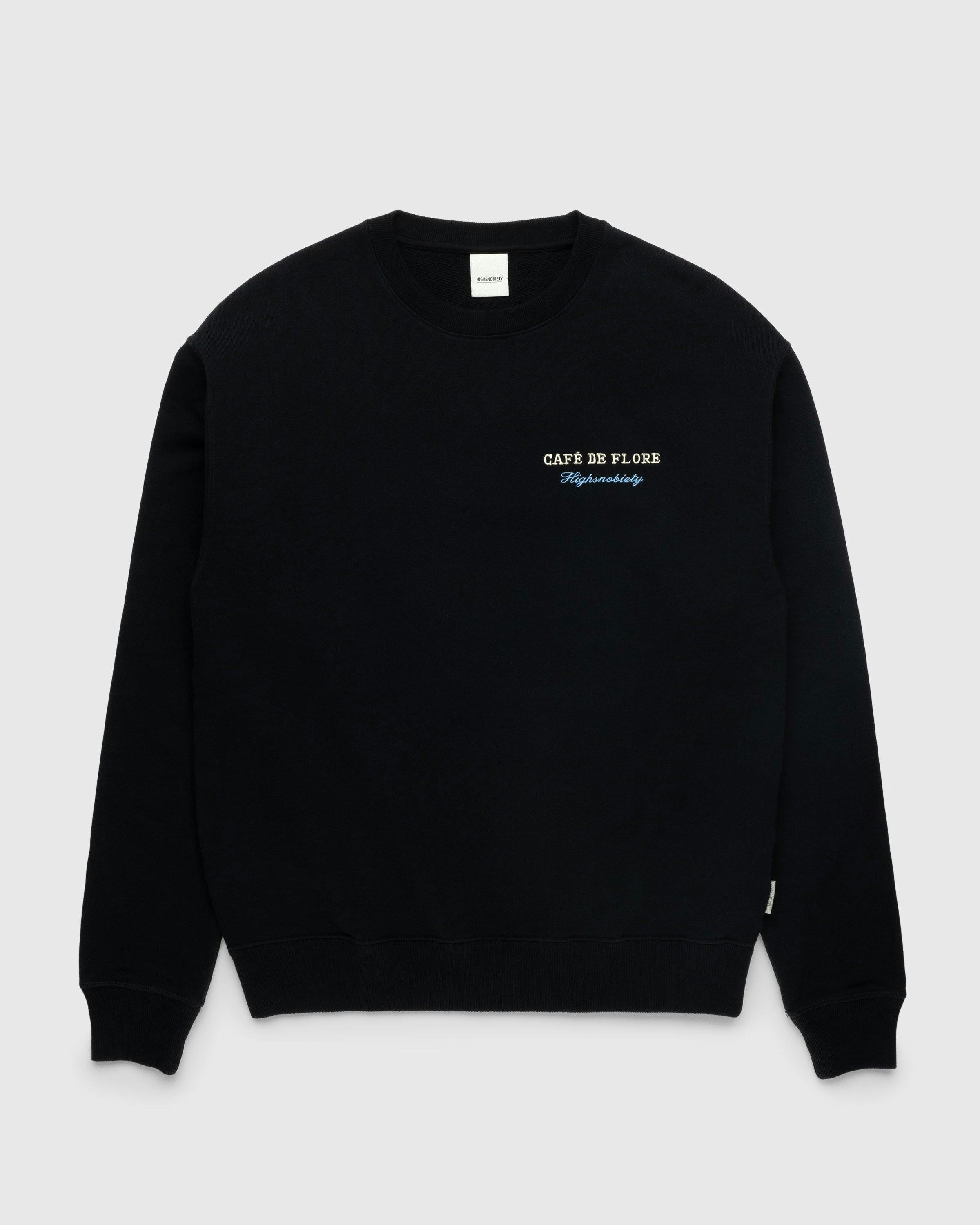 Café de Flore x Highsnobiety – Crewneck Black | Highsnobiety Shop