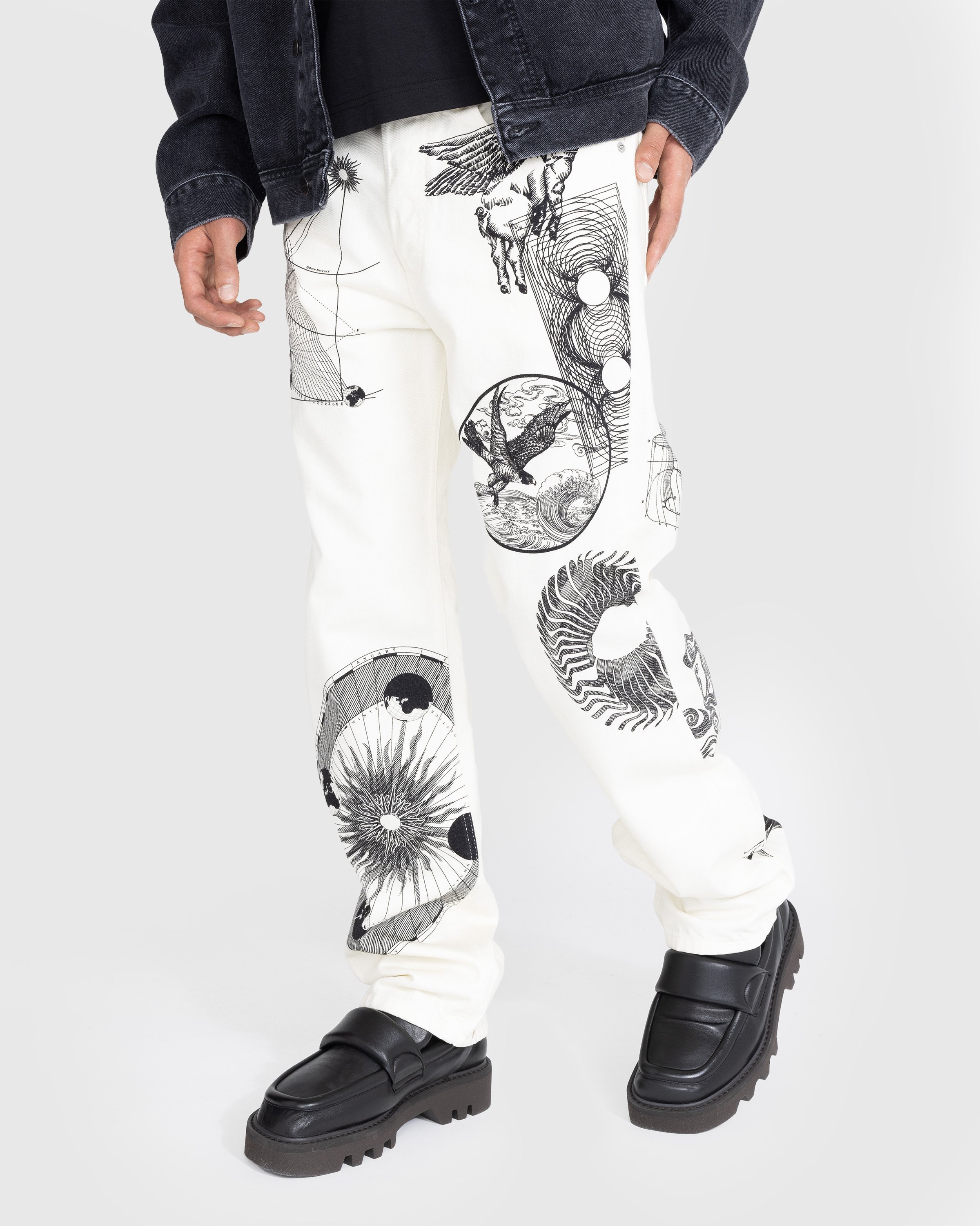 Dries van Noten – Panthero Pants White | Highsnobiety Shop
