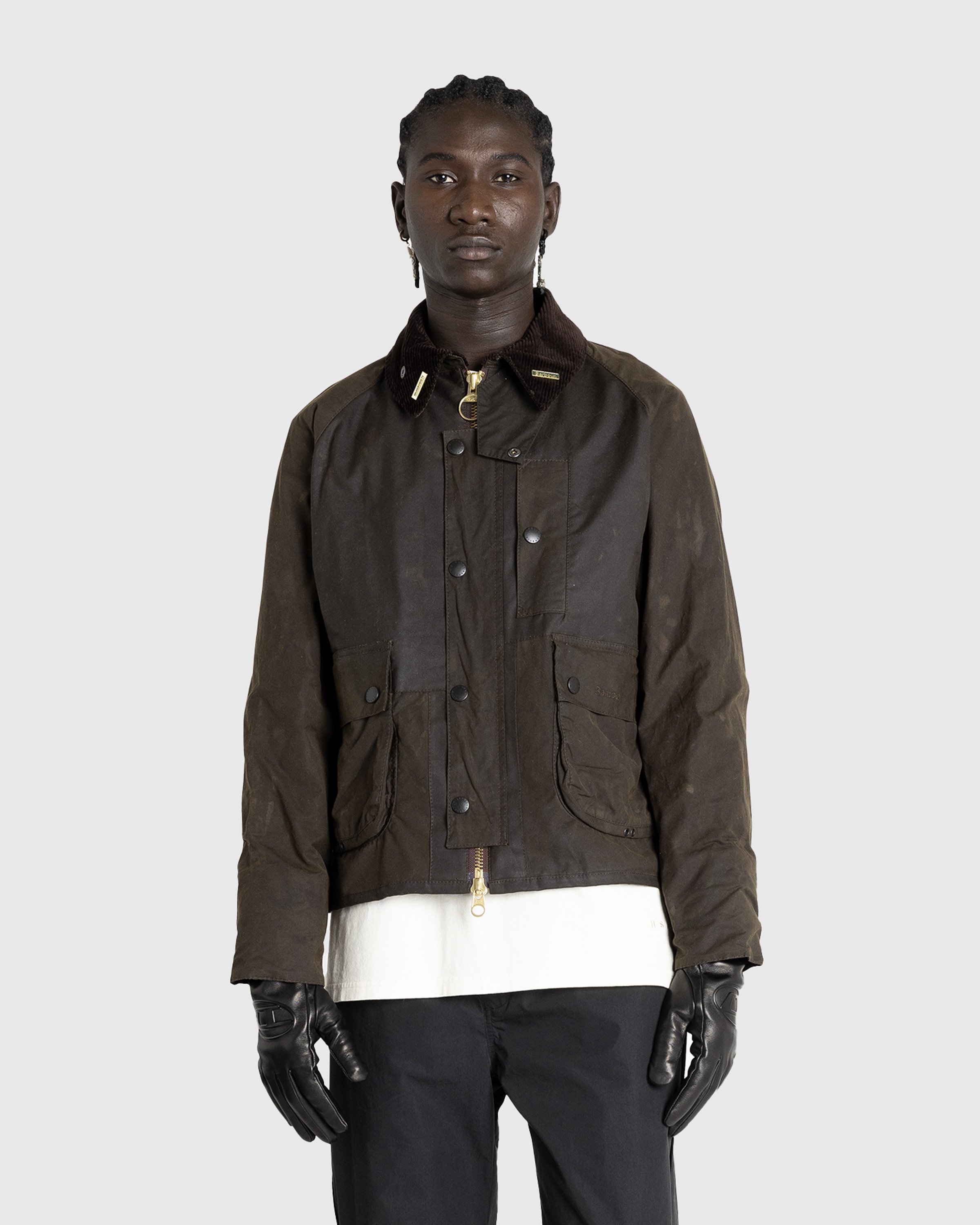 Barbour x Highsnobiety – Re-Loved Bedale Jacket Size 36 (S) Gray/Black ...