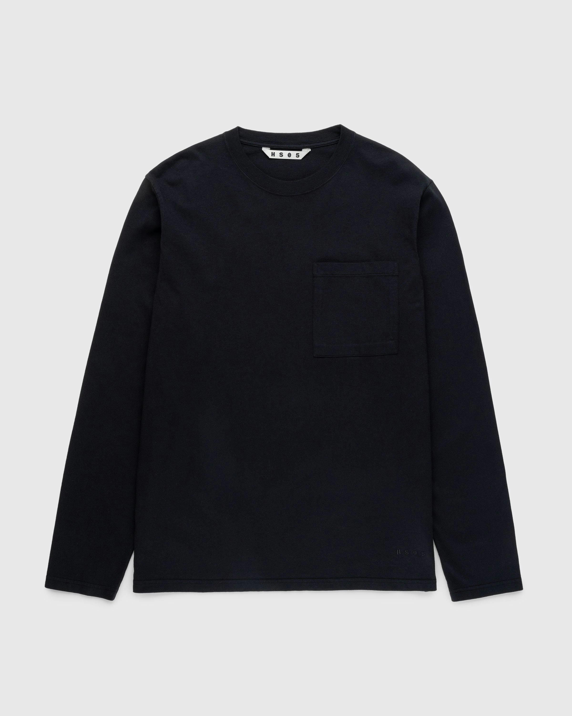 Highsnobiety HS05 - Pigment Dyed Boxy Long Sleeves Jersey Black - Clothing - Black - Image 1