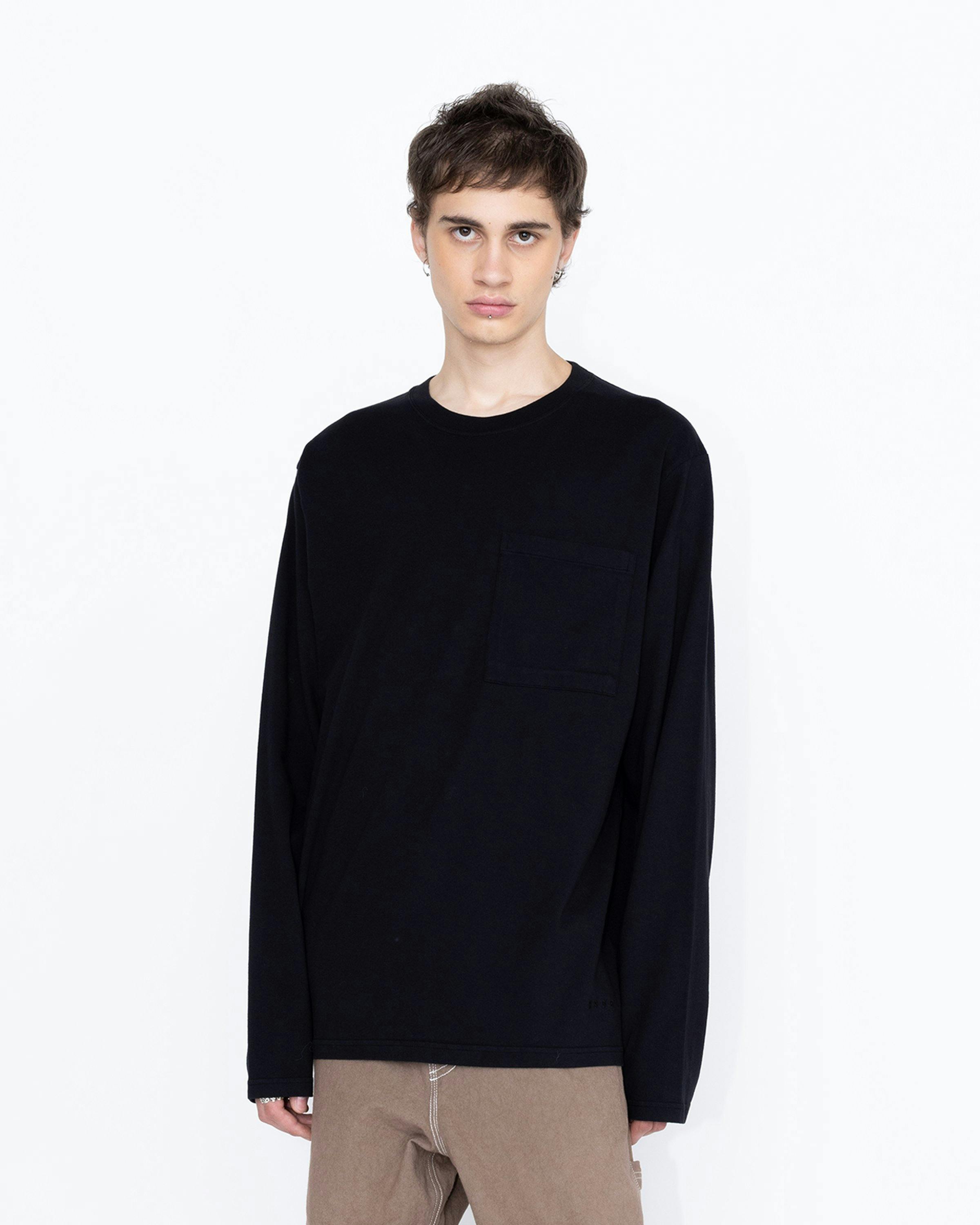 Highsnobiety HS05 – Pigment Dyed Boxy Long Sleeves Jersey Black ...