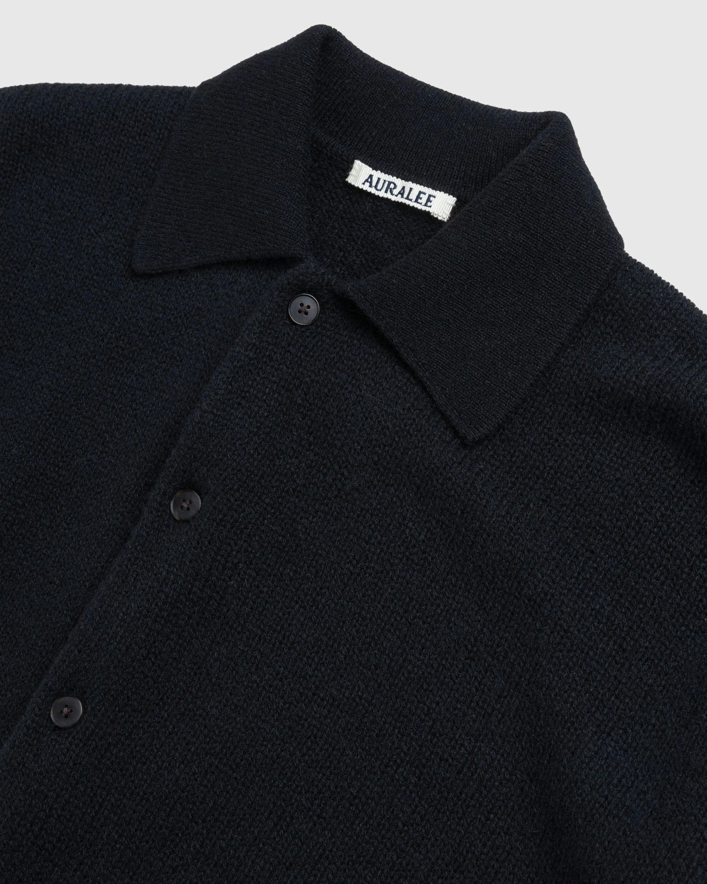 Auralee – Shetland Wool Cashmere Knit Cardigan Black | Highsnobiety Shop