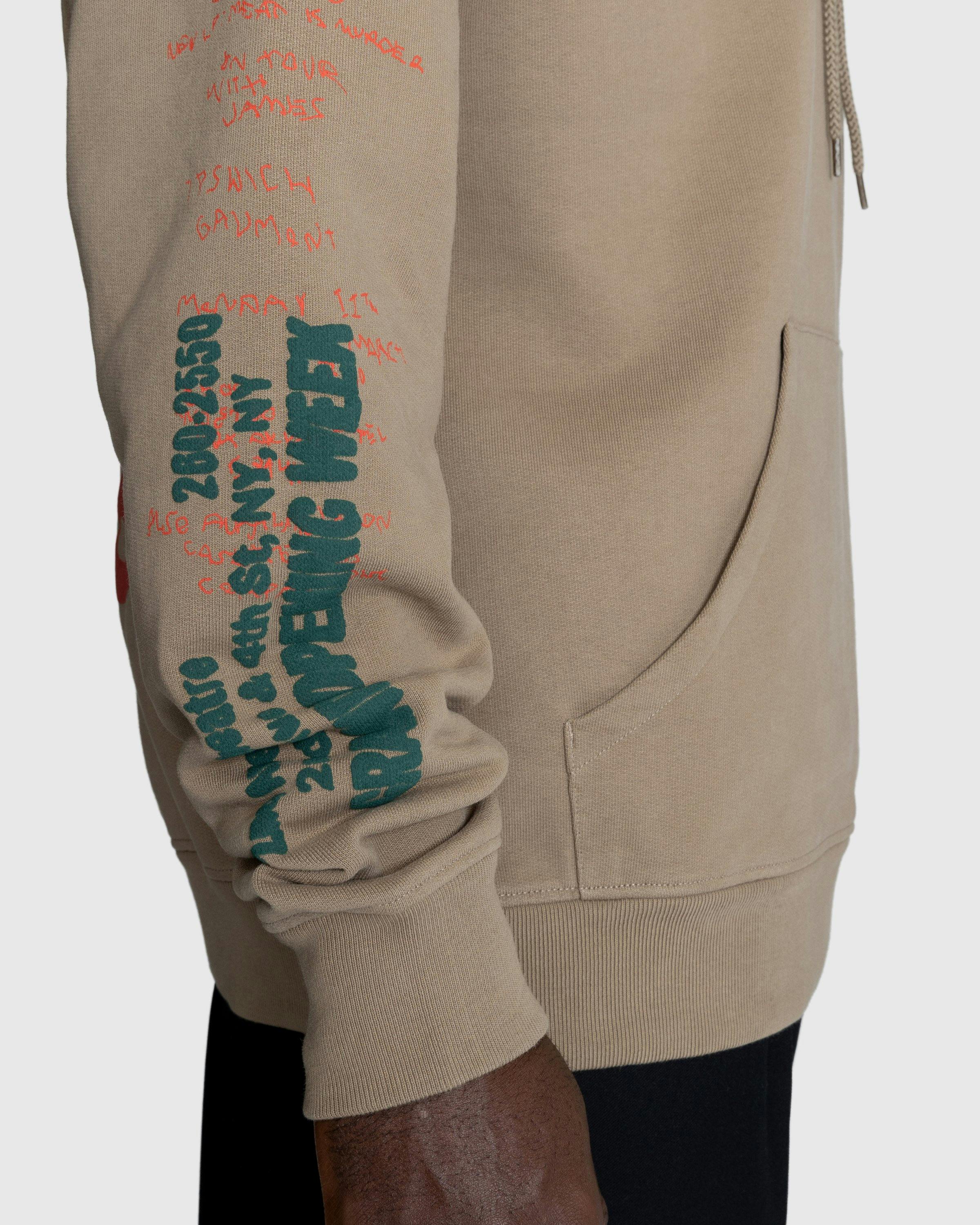 Highsnobiety - New York Line Hoodie Dark Beige - Clothing - Brown - Image 6