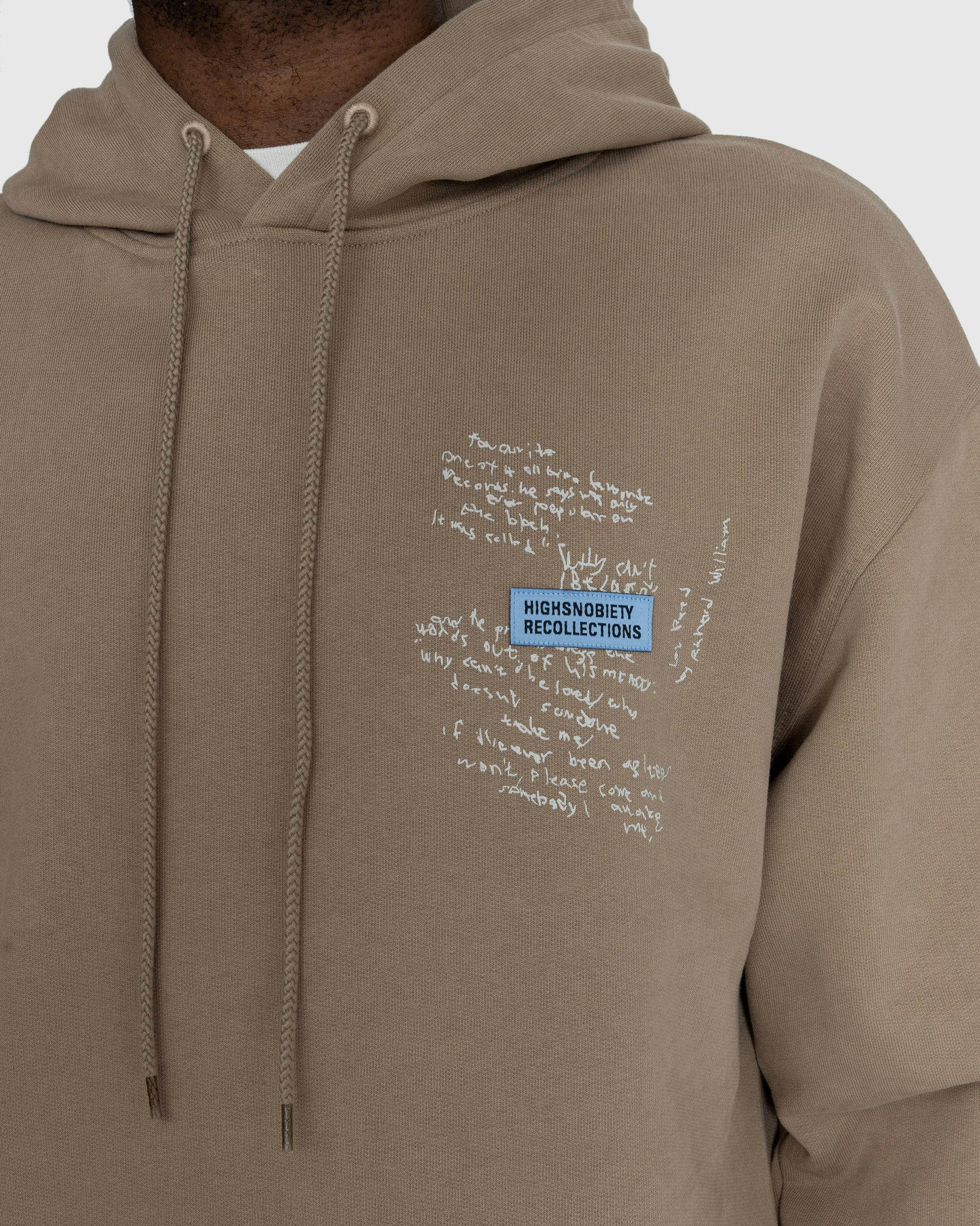 Highsnobiety - New York Line Hoodie Dark Beige - Clothing - Brown - Image 9