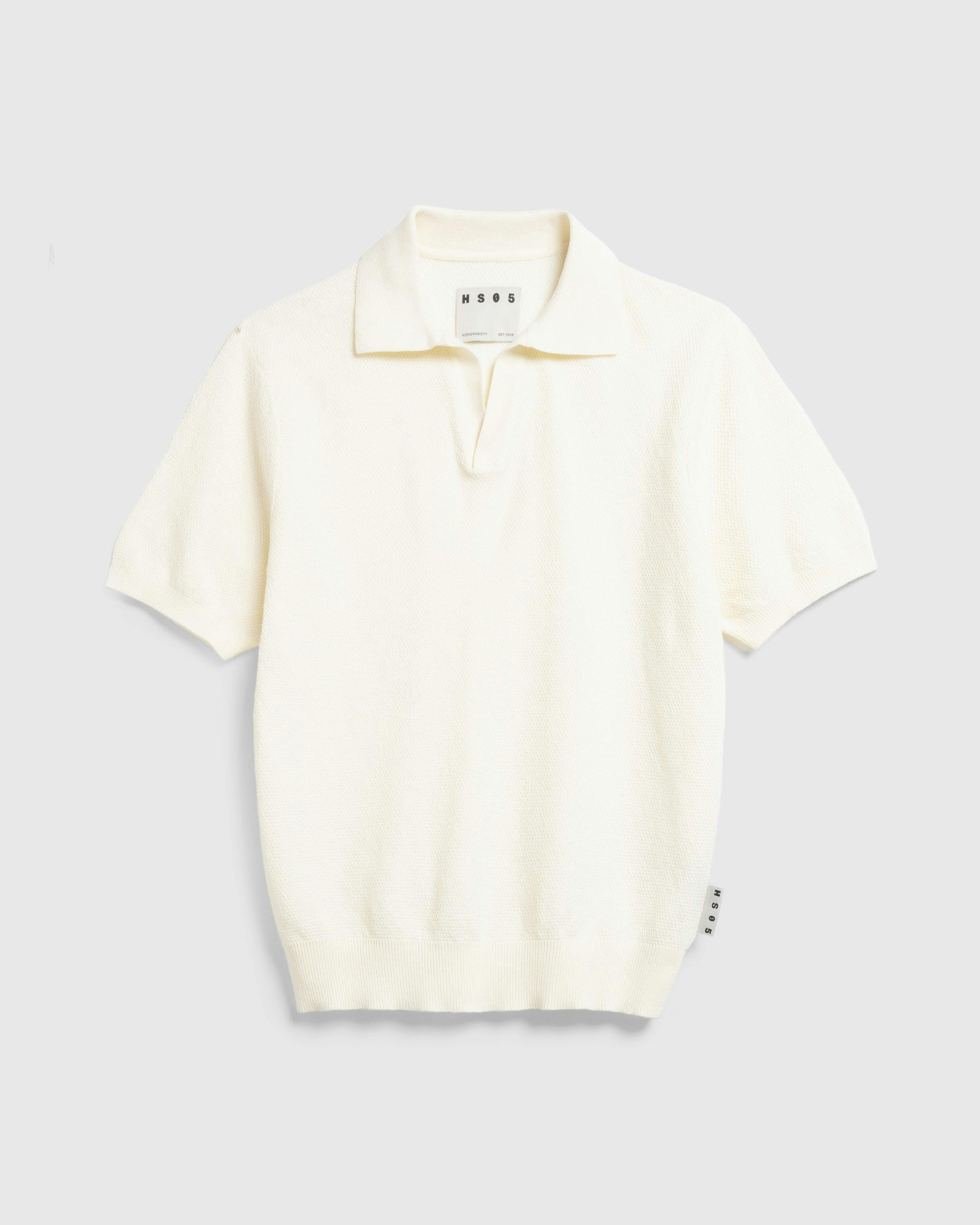 Highsnobiety HS05 - Light Knit Polo - Clothing - Eggshell - Image 1