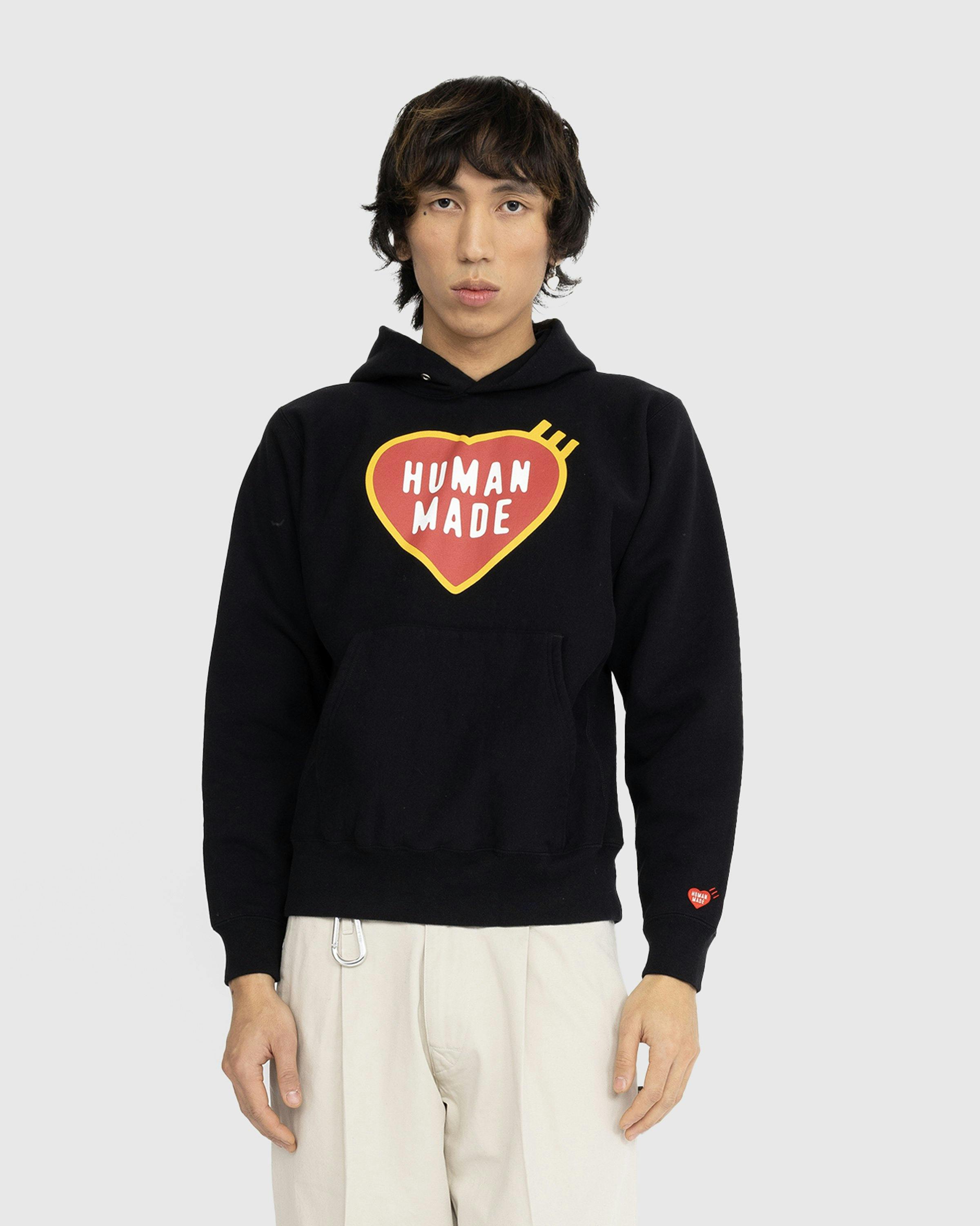 Human Made – Heart Logo Hoodie Black | Highsnobiety Shop