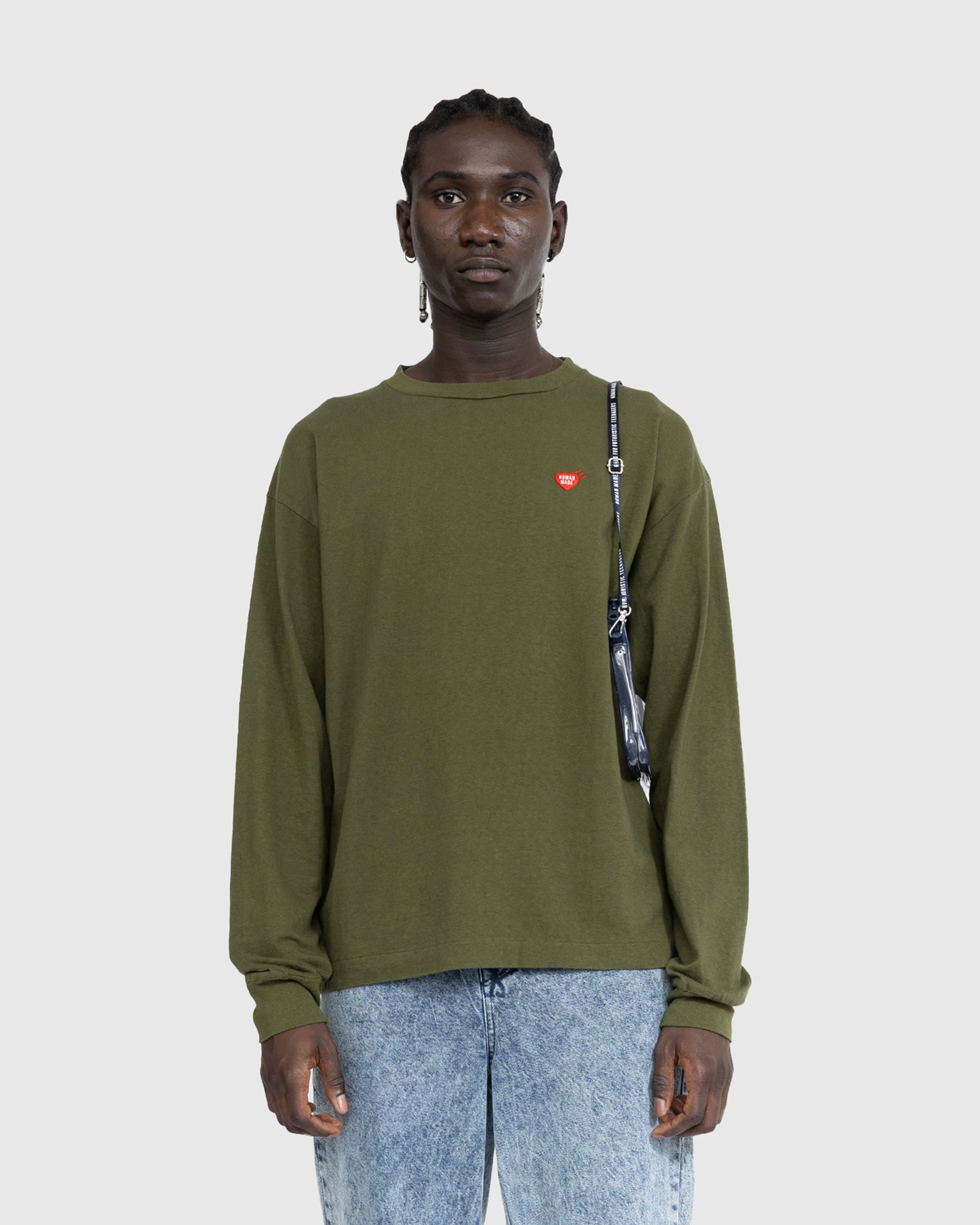 Human Made – Graphic Long-Sleeve T-Shirt Olive Drab | Highsnobiety 