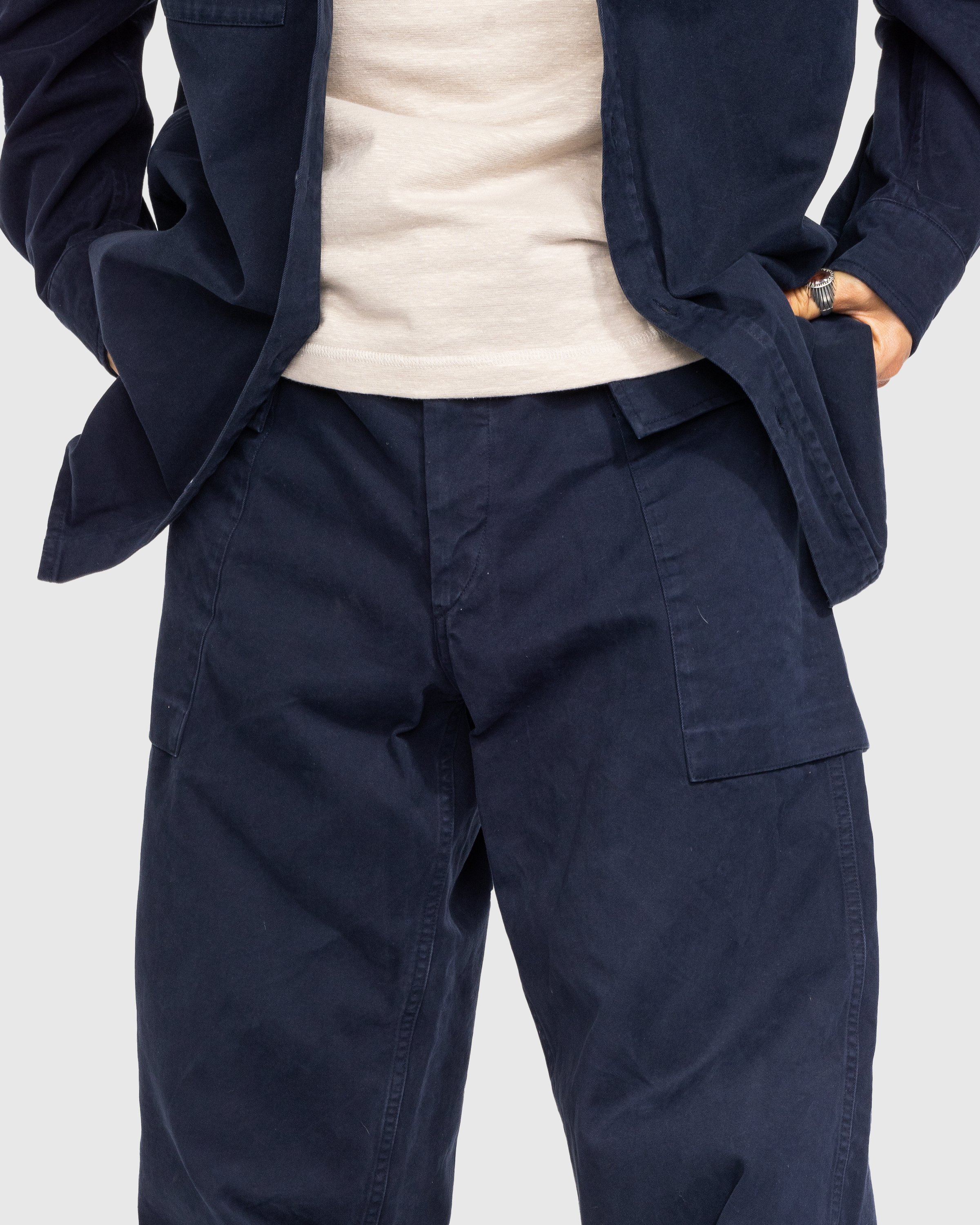 A.P.C. x Jean Touitou - Booster Fatigue Pants Navy - Clothing - Blue - Image 4