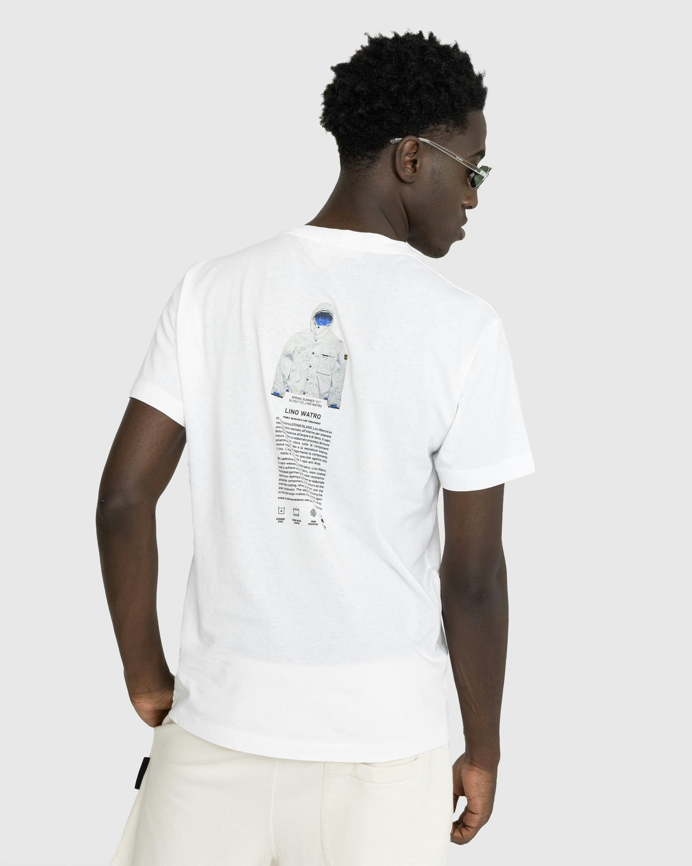 Stone Island Archivio Lino Watro T Shirt White Highsnobiety Shop