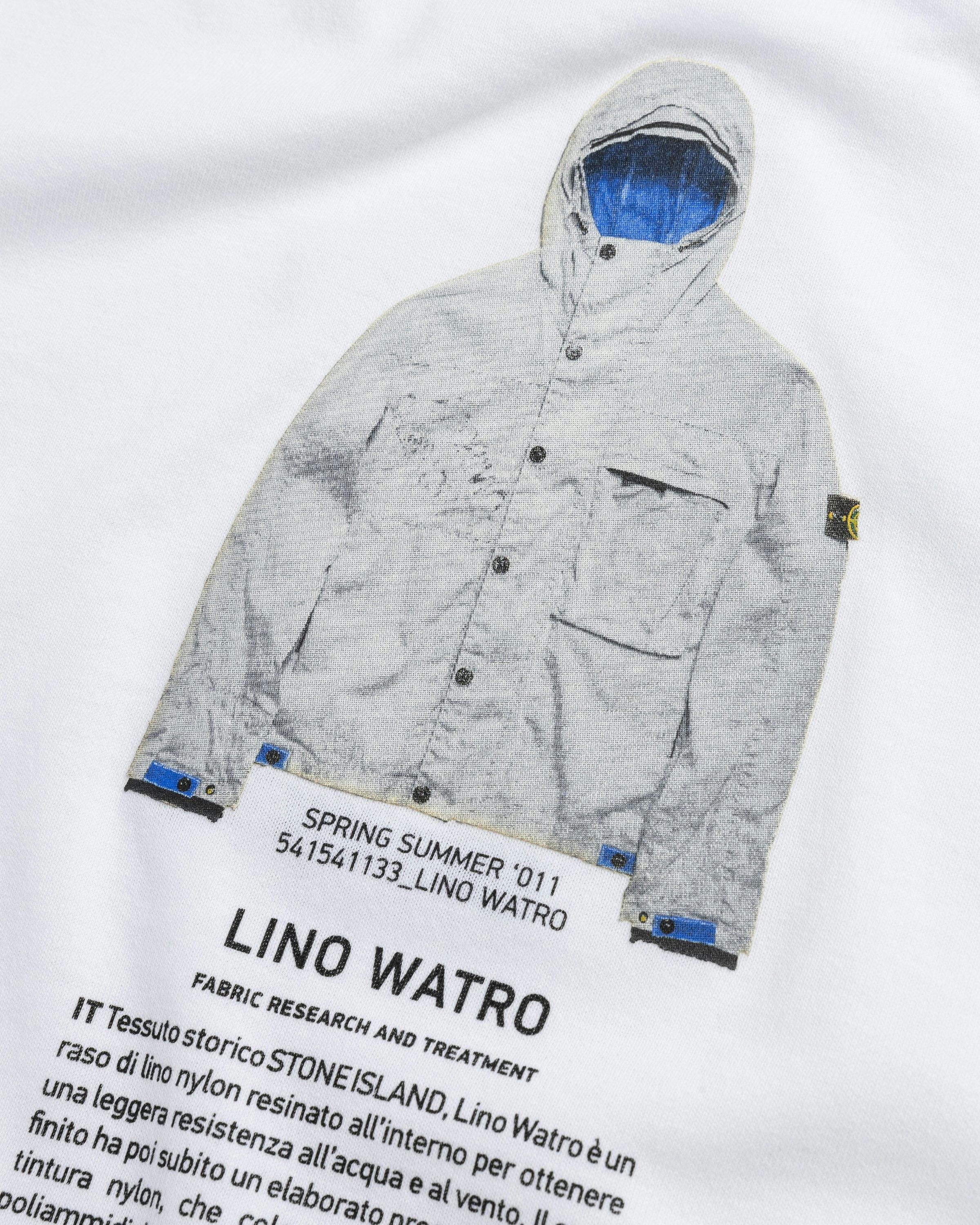 Stone Island - Archivio Lino Watro T-Shirt White - Clothing - White - Image 5