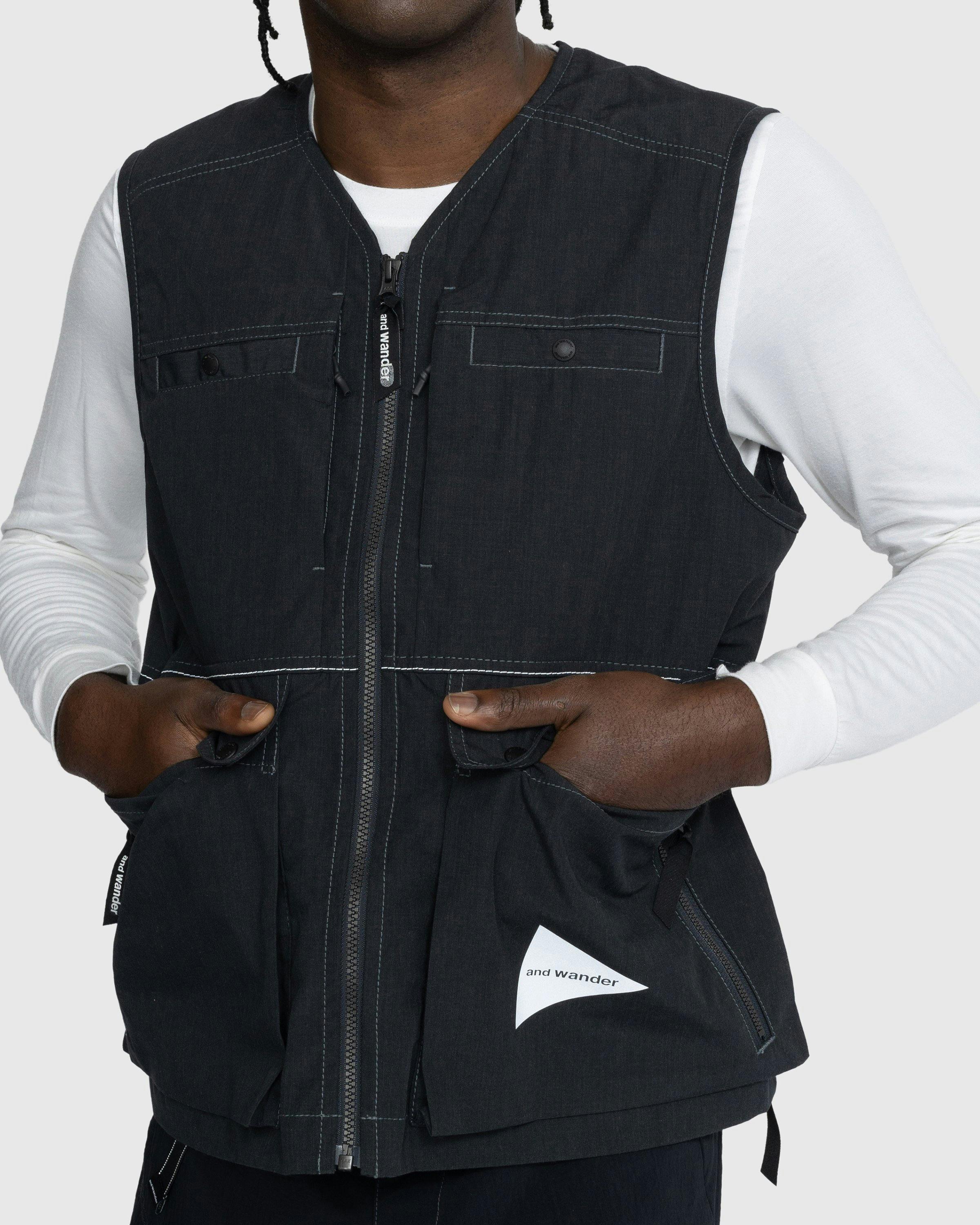 And Wander - Tough Nylon Vest Charcoal - Clothing - Grey - Image 4