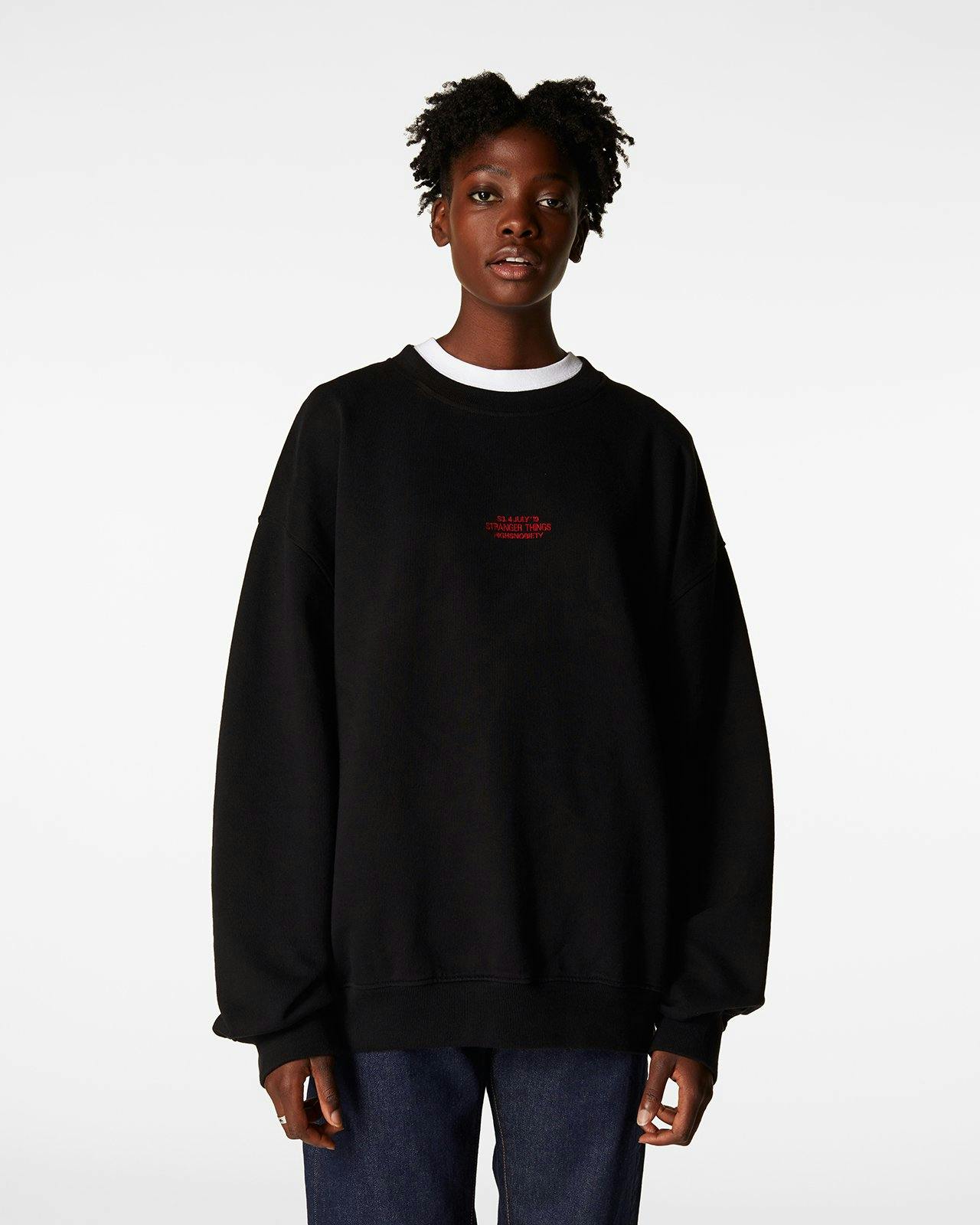 Highsnobiety - Stranger Things City of Hawkins Sweater Black - Clothing - Black - Image 5