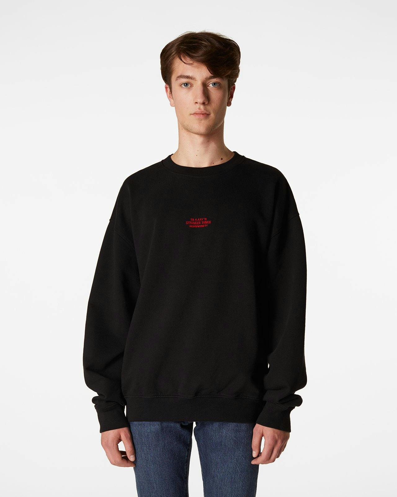 Highsnobiety - Stranger Things City of Hawkins Sweater Black - Clothing - Black - Image 6