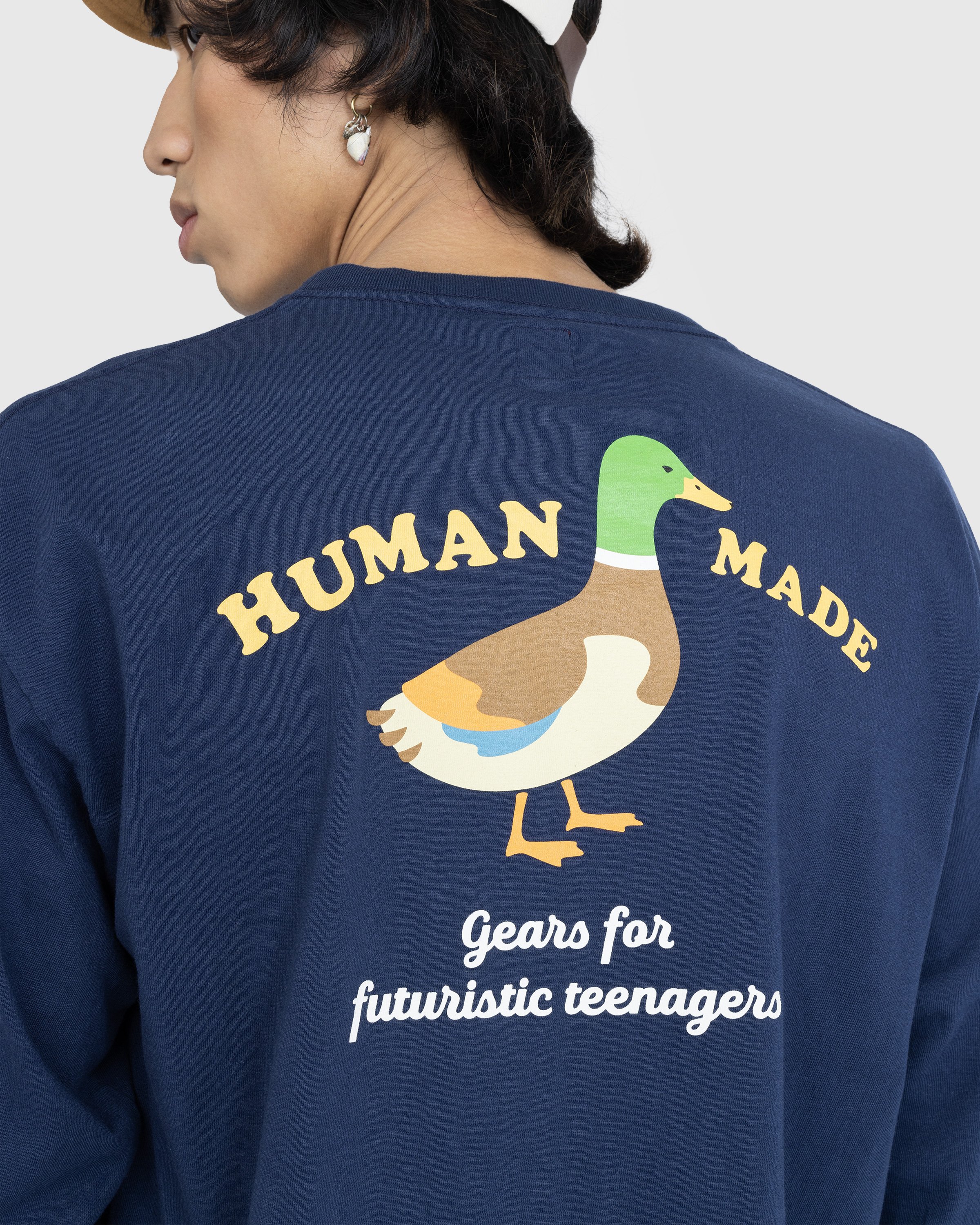 Human Made – Long-Sleeve Duck T-Shirt Navy | Highsnobiety Shop