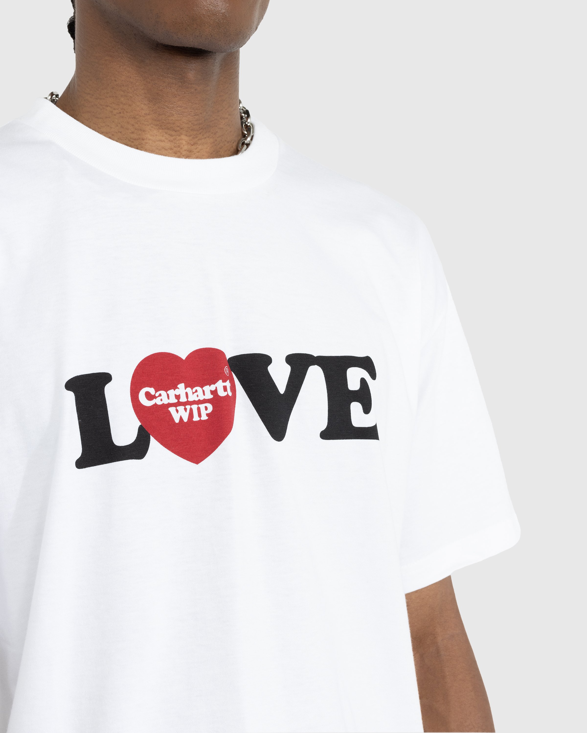 Carhartt WIP - S/S Love T-Shirt White - Clothing - White - Image 4