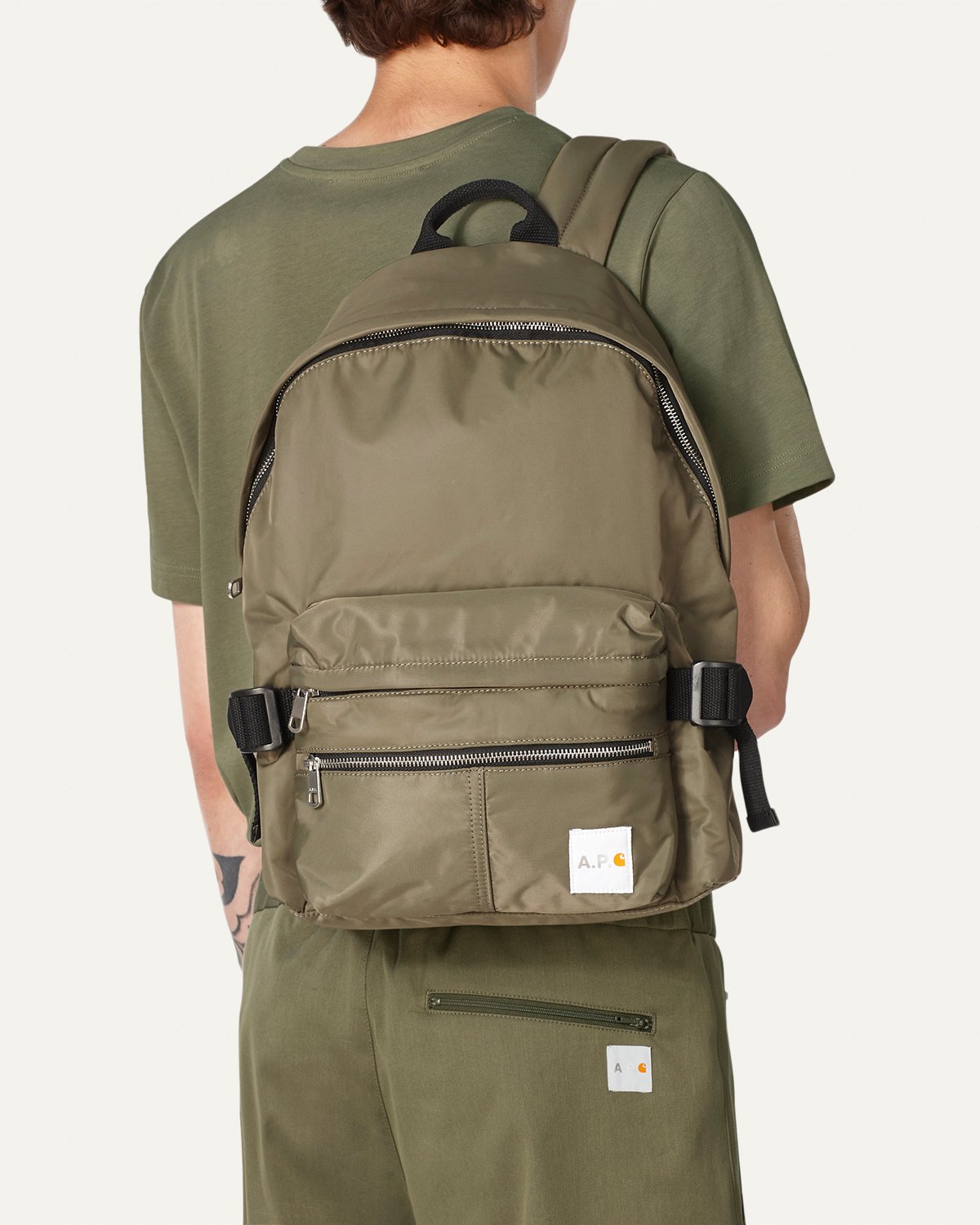 A.P.C. x Carhartt WIP - Shawn Backpack Khaki - Accessories - Green - Image 2