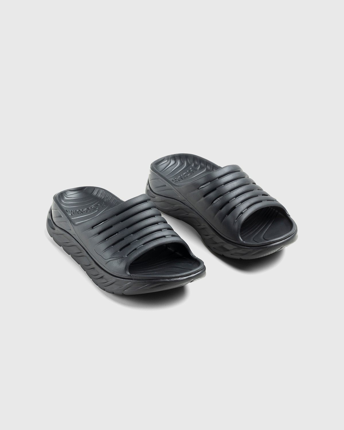 HOKA - ORA Recovery Slide Black / Black - Footwear - Black - Image 3