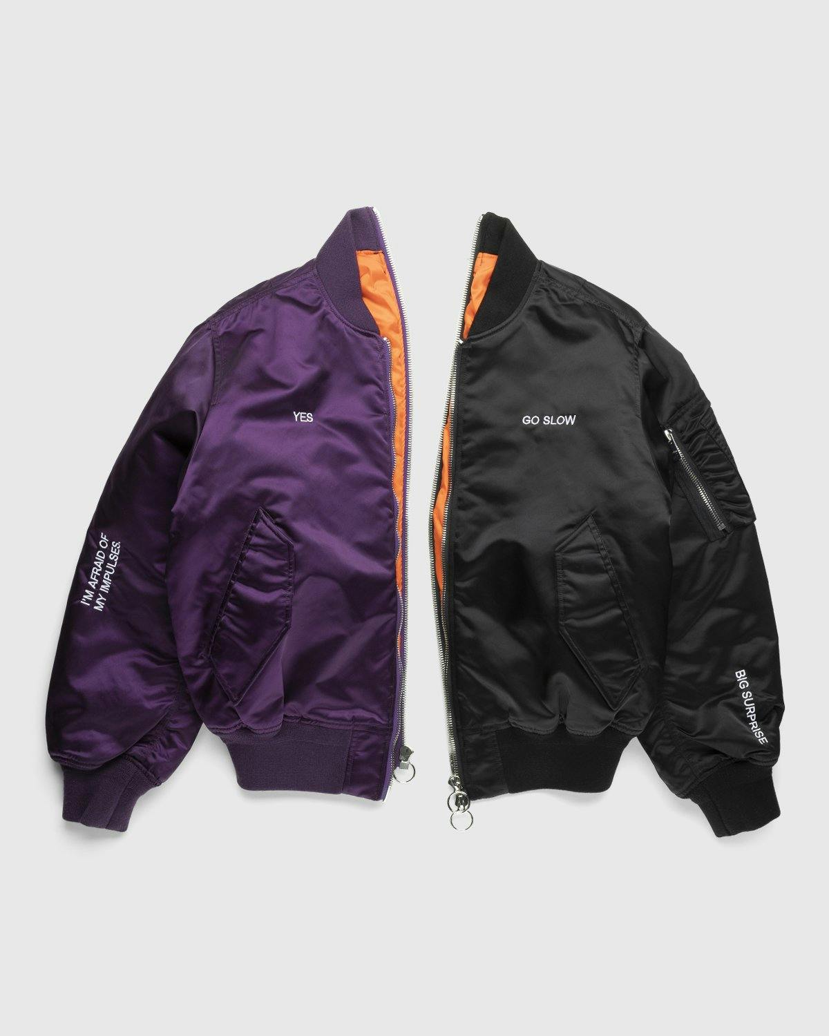 Martine Syms x Études - Horizon Bi-Color MS Bomber - Outerwear - Purple - Image 3