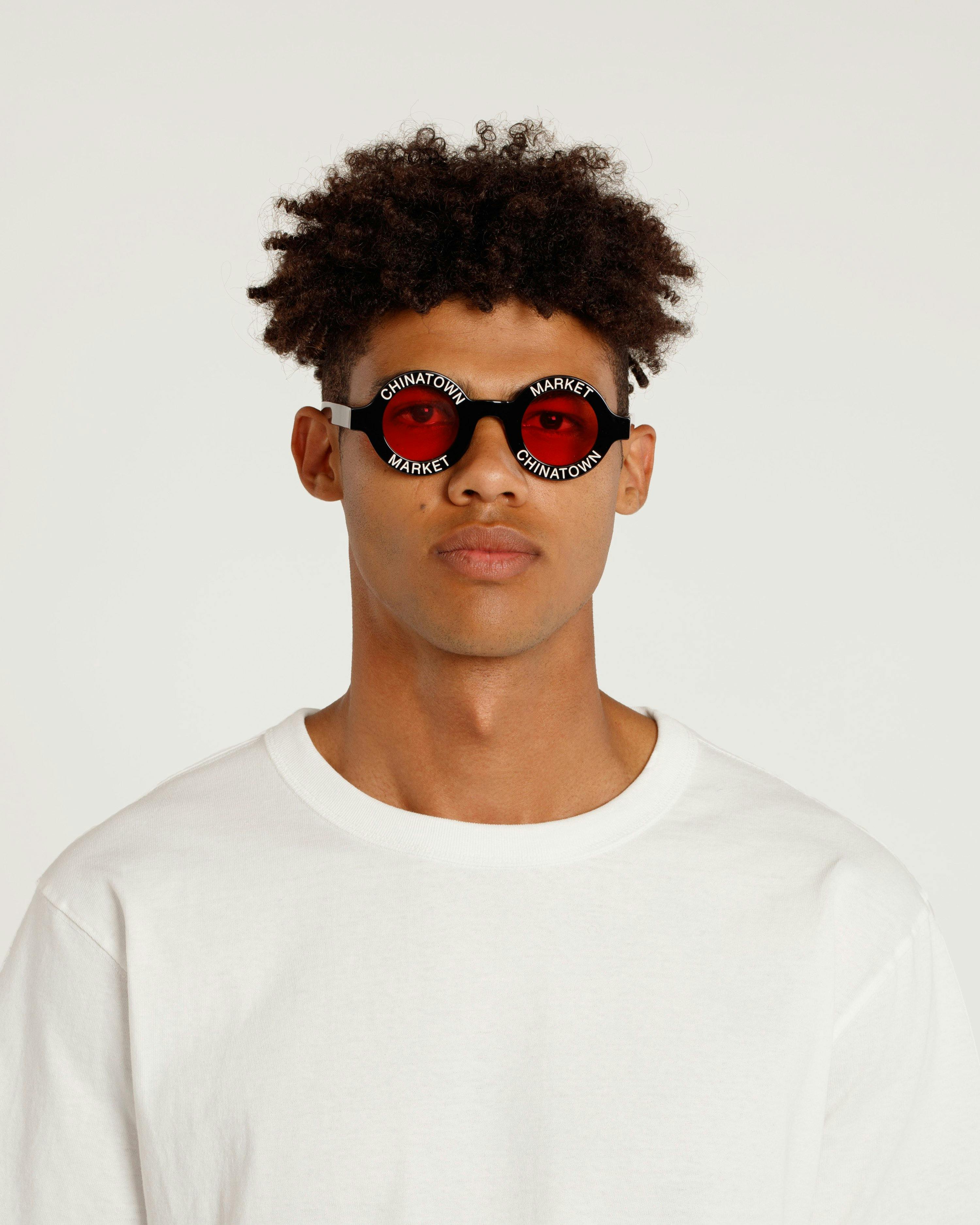 Market - Black & Red Akila Sunglasses - Accessories - Black - Image 4