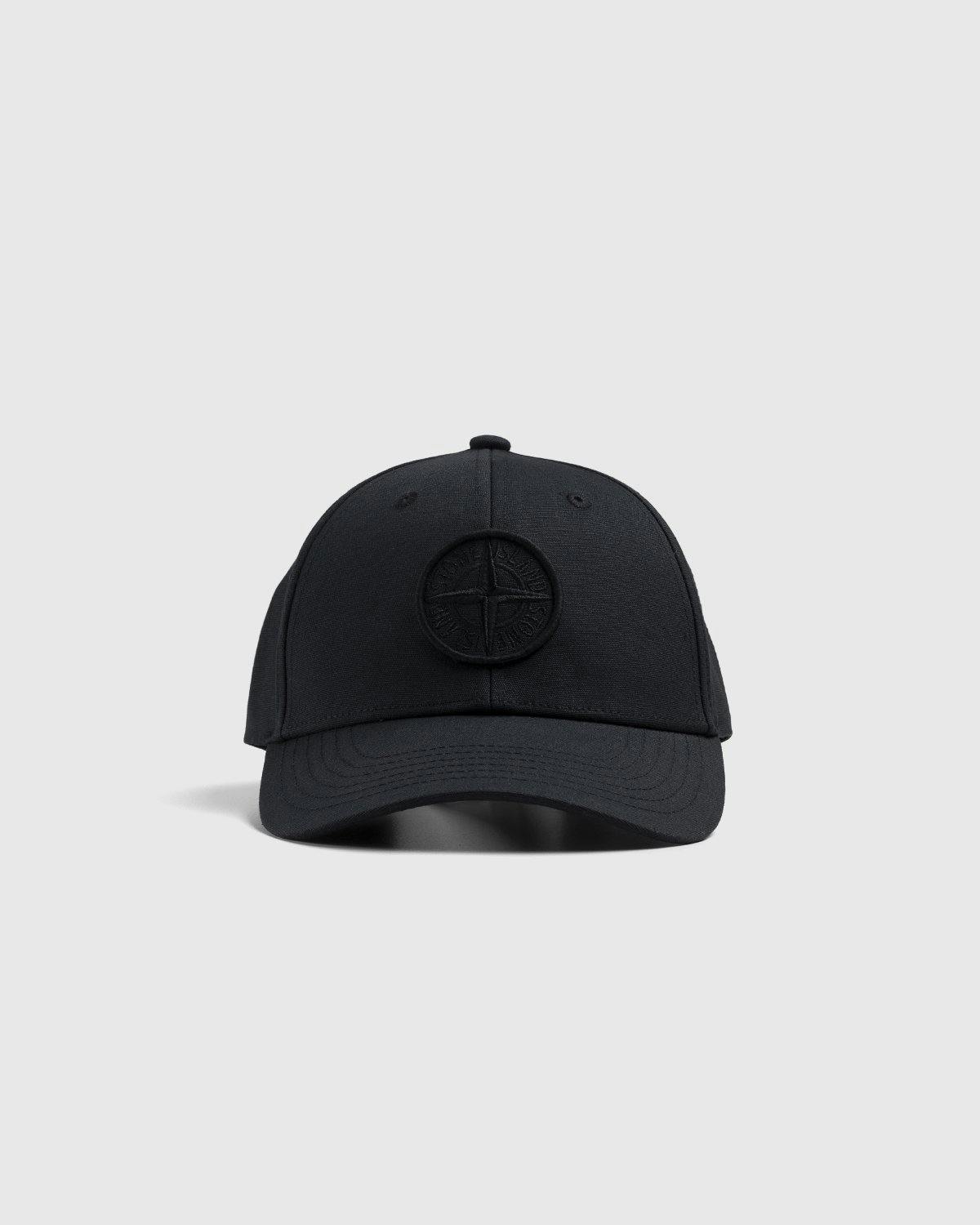 Stone Island - 99661 6-Panel Cotton Rep Cap Black - Accessories - Black - Image 2