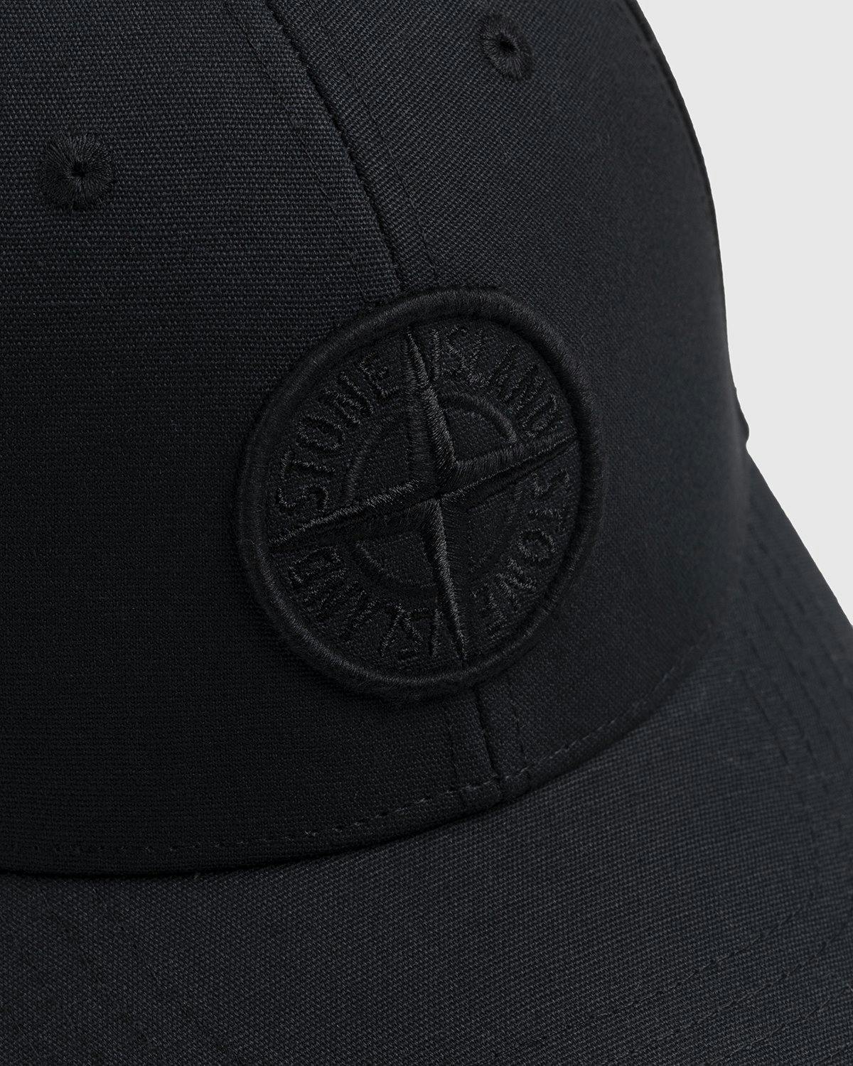 Stone Island - 99661 6-Panel Cotton Rep Cap Black - Accessories - Black - Image 5