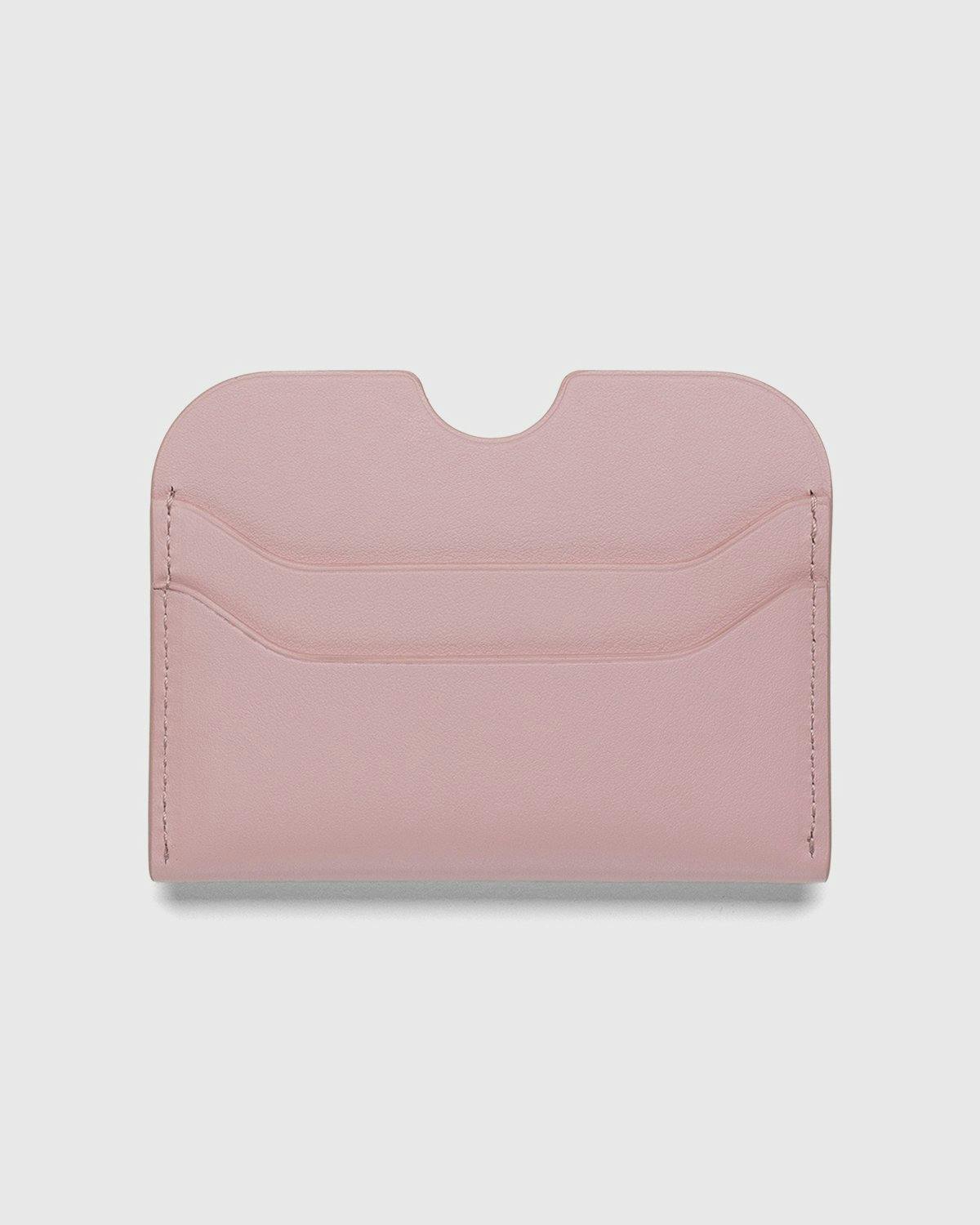 Acne Studios - Leather Card Case Powder Pink - Accessories - Pink - Image 2