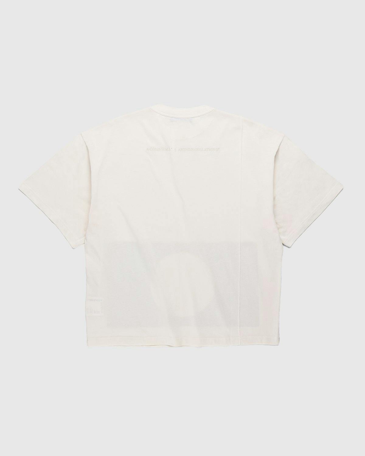 A-Cold-Wall* - Hemisphere Print T-Shirt Warm White - Clothing - White - Image 2