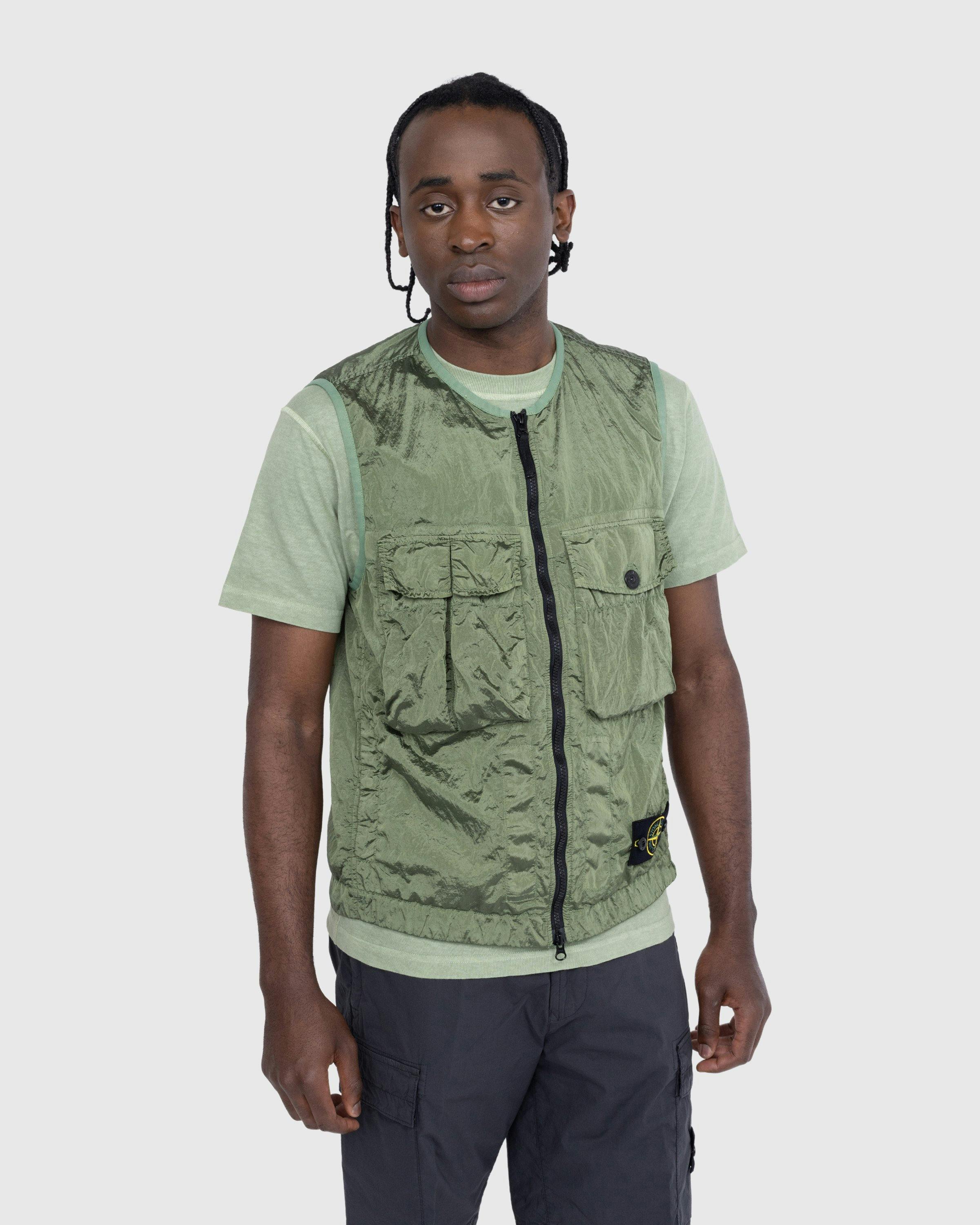 Stone Island - Giubbotto S/Maniche Green 7815G0619 - Clothing - Green - Image 2