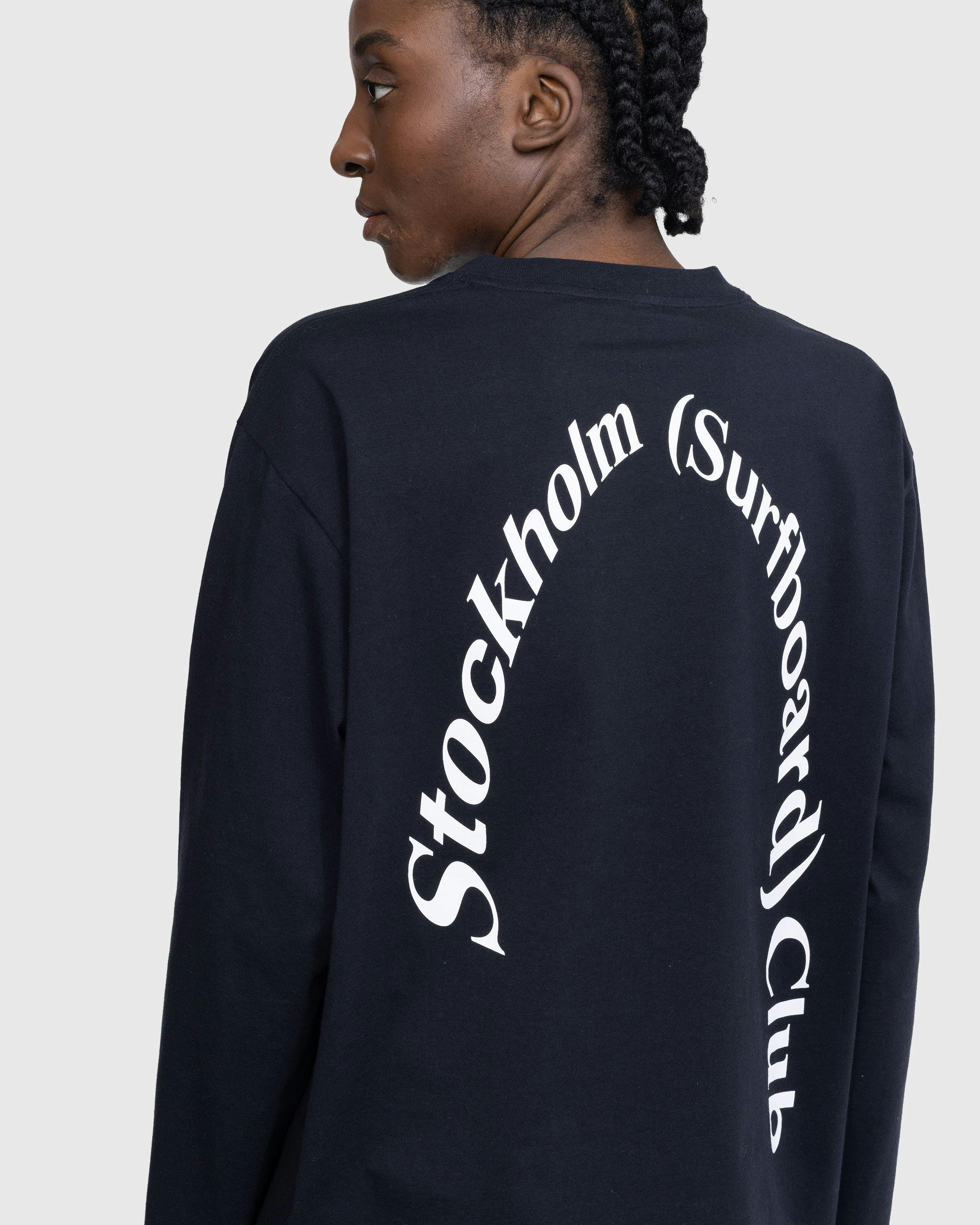 Stockholm Surfboard Club - Logo Longsleeve Black - Clothing - Black - Image 5