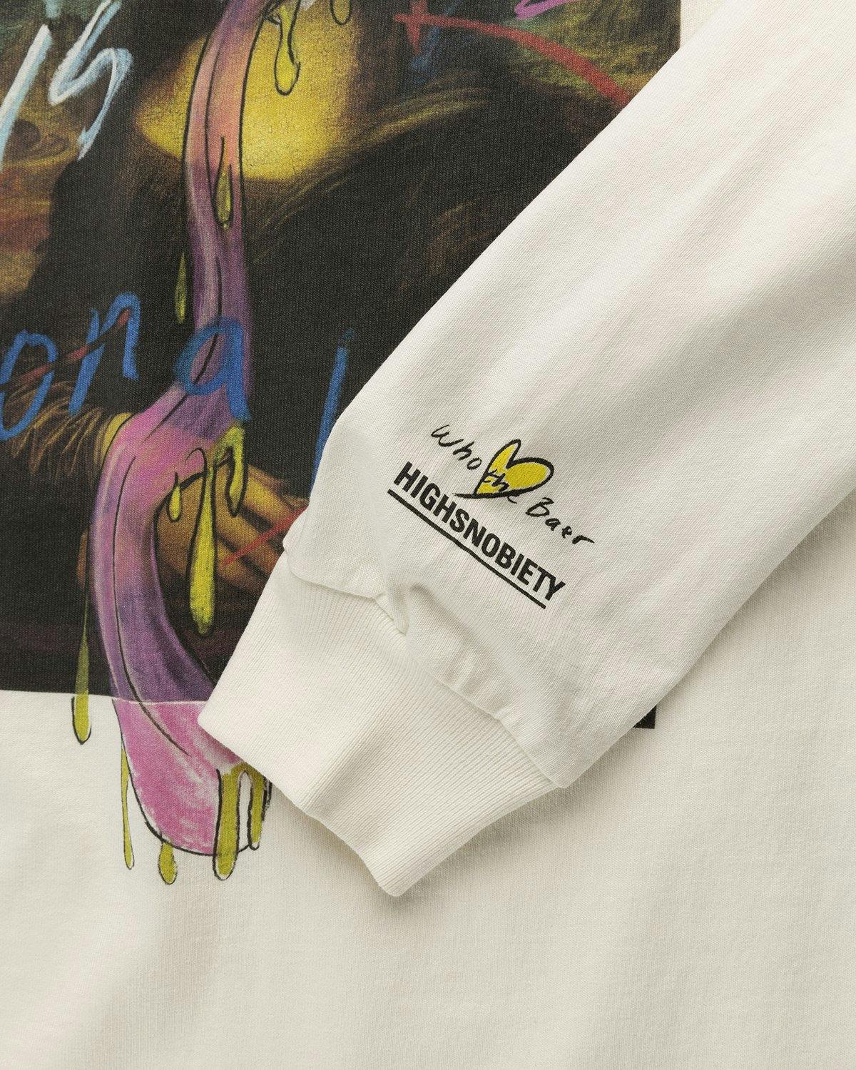 Simon Fujiwara x Highsnobiety - Mona Lisa Longsleeve White - Clothing - White - Image 4