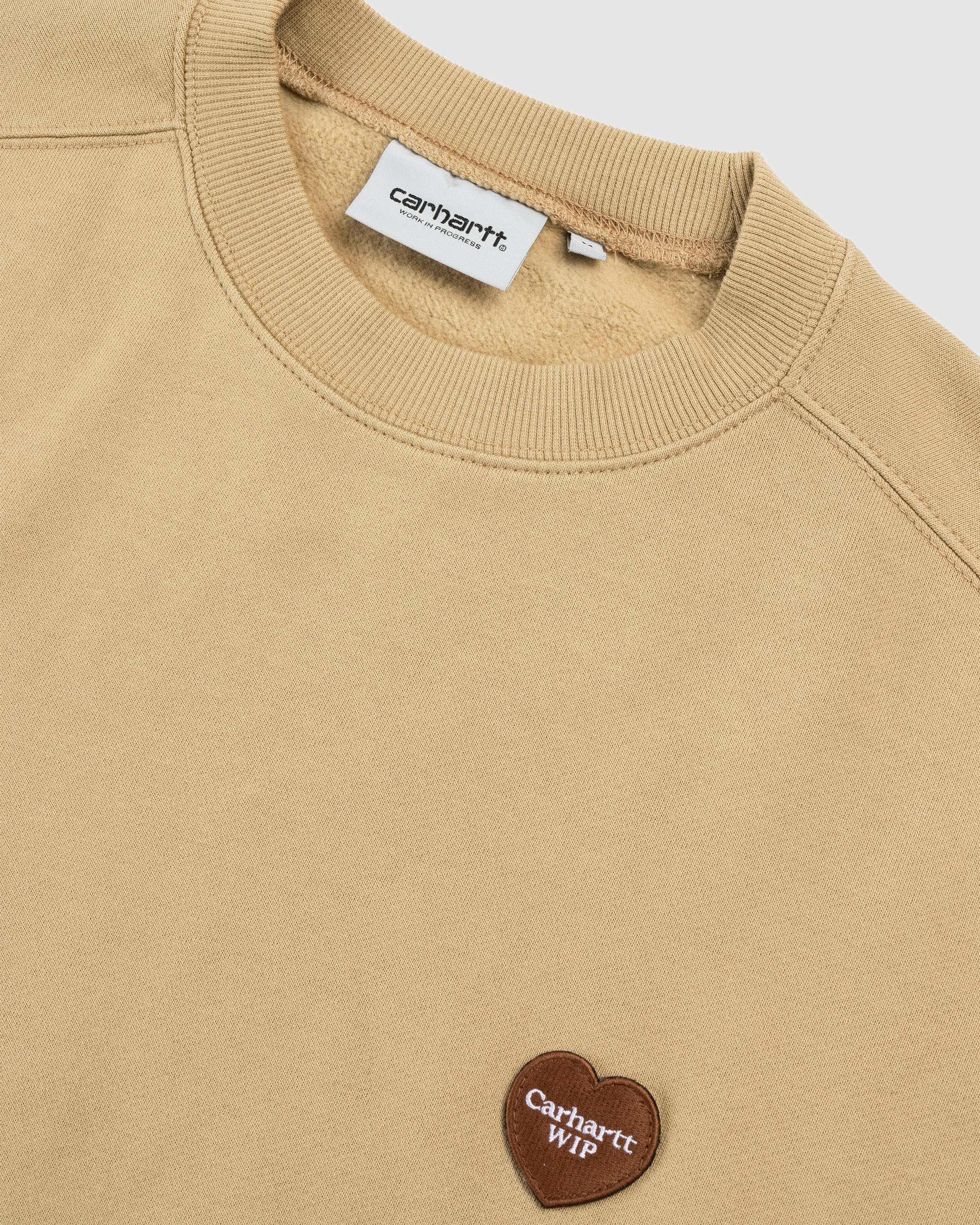 Carhartt WIP - Heart Patch Sweat Dusty Hamilton Brown - Clothing - Brown - Image 5