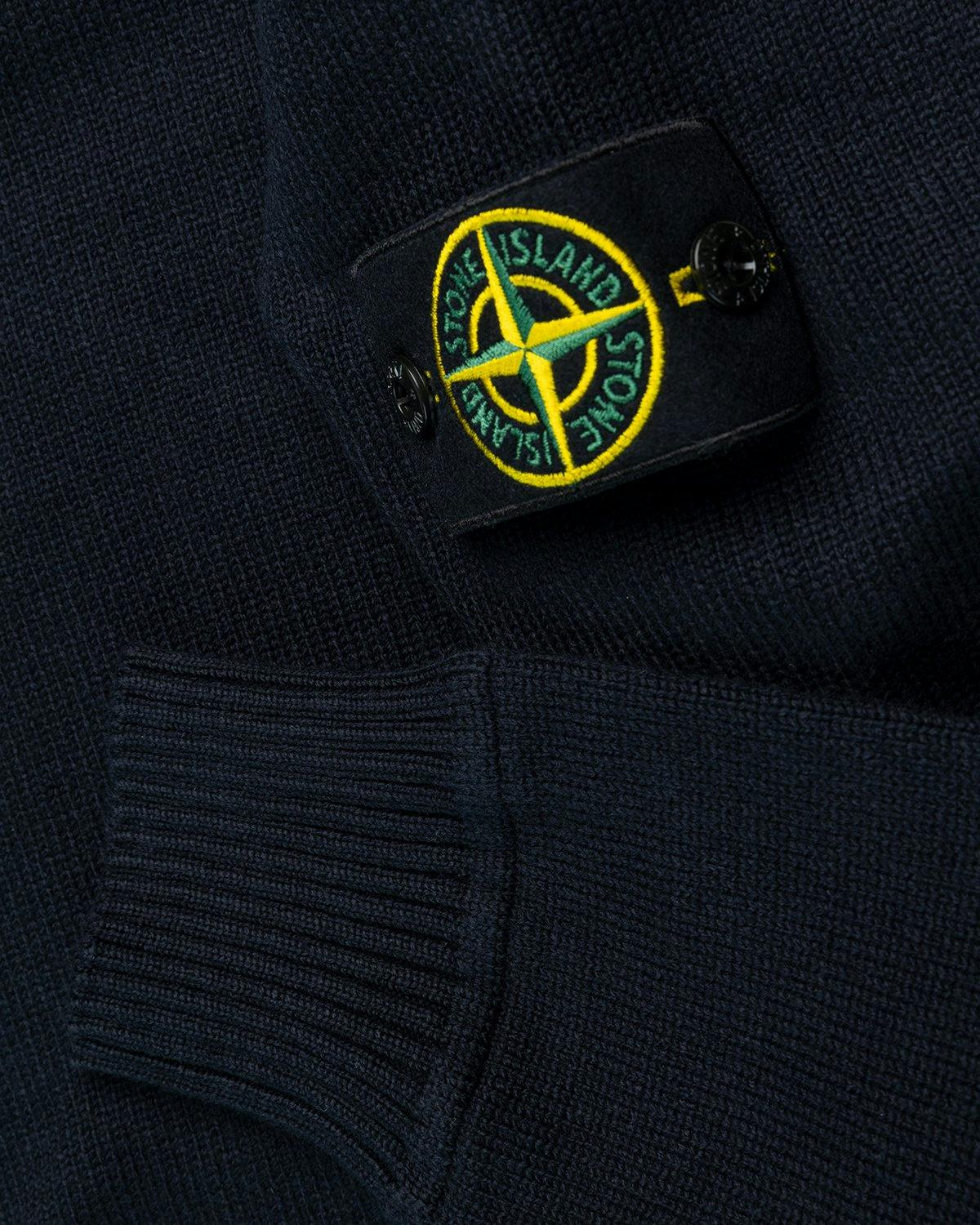 Stone Island - Knit Turtleneck Navy Blue - Clothing - Blue - Image 4