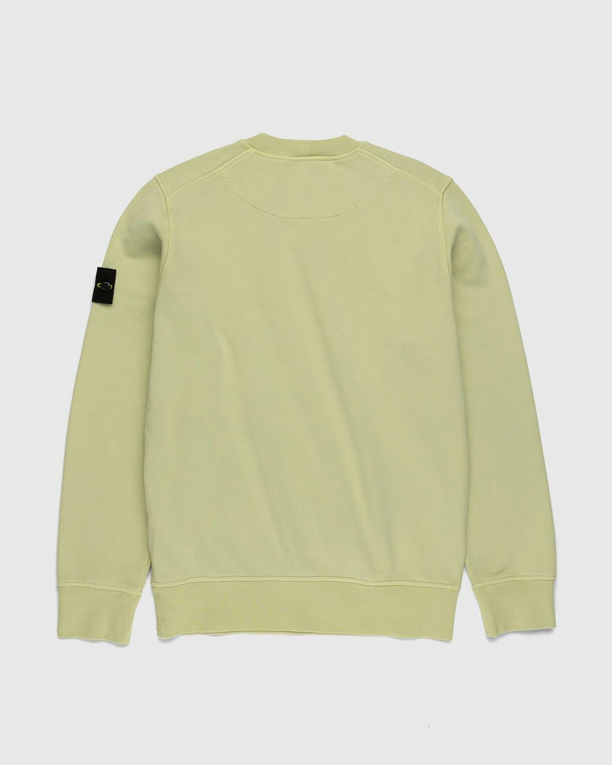 Stone Island - 63051 Garment-Dyed Cotton Fleece Crewneck Light Green - Clothing - Green - Image 2