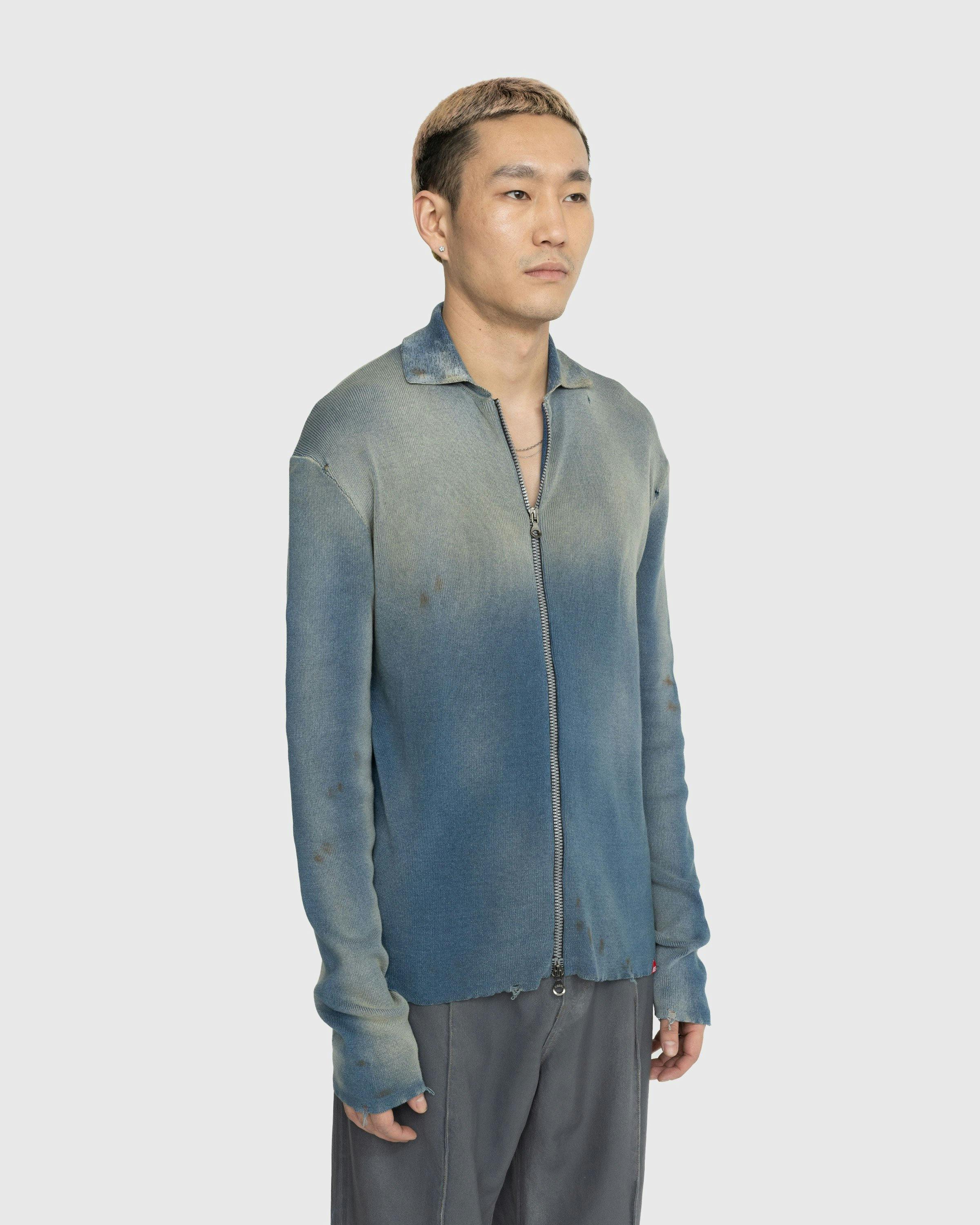 Diesel - K-Addock Ribbed Cardigan Blue - Clothing - Grey - Image 4